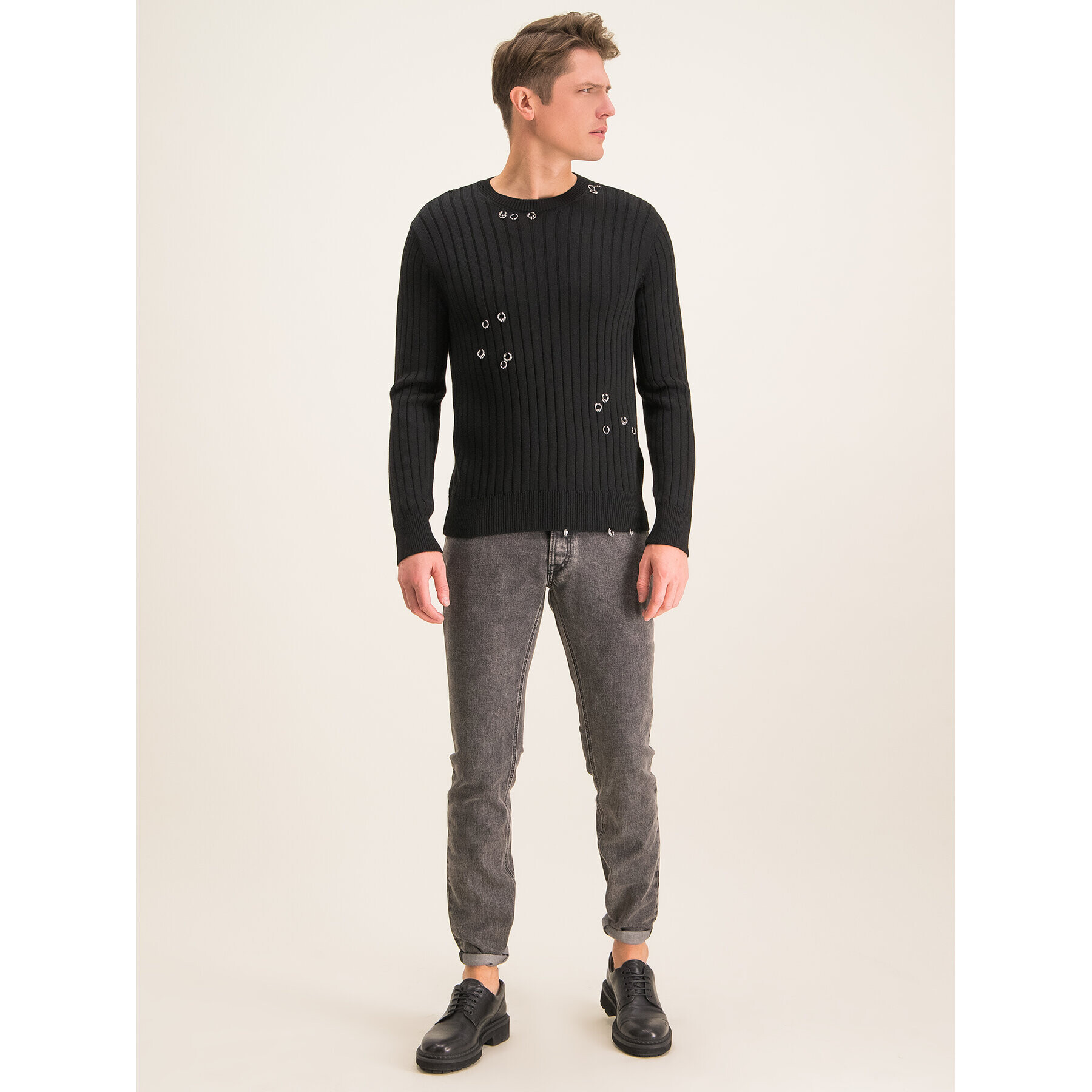 Just Cavalli Skinny Fit džíny S03LA0090 Černá Skinny Fit - Pepit.cz