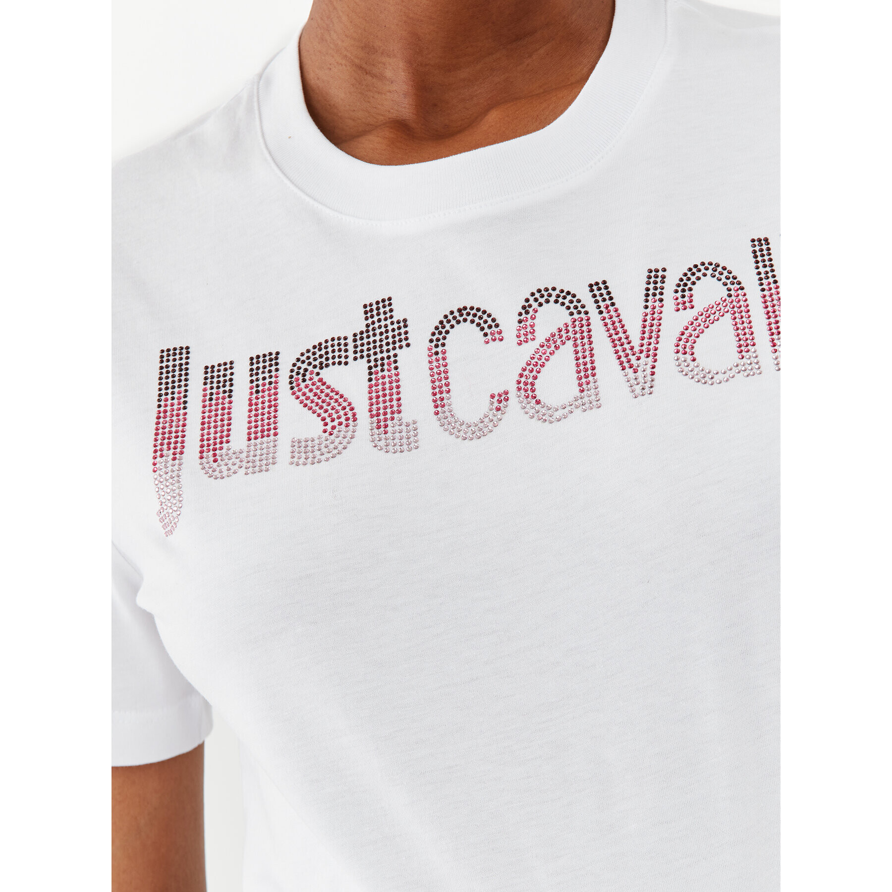 Just Cavalli T-Shirt 75PAHE00 Bílá Regular Fit - Pepit.cz