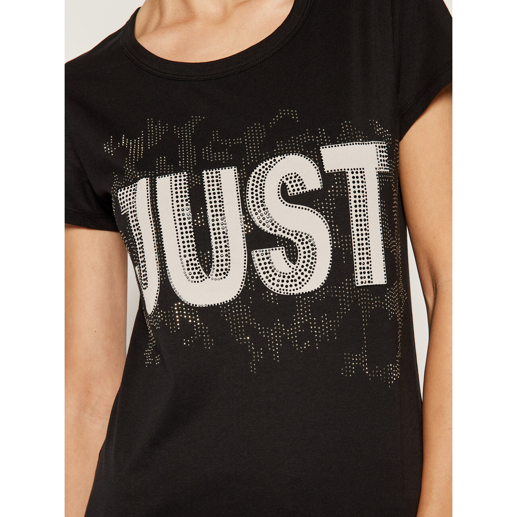 Just Cavalli T-Shirt S02GC0352 Černá Regular Fit - Pepit.cz