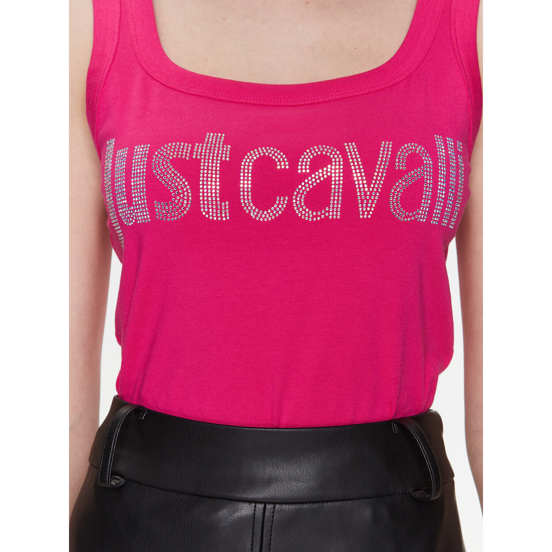 Just Cavalli Top 74PBME01 Růžová Regular Fit - Pepit.cz