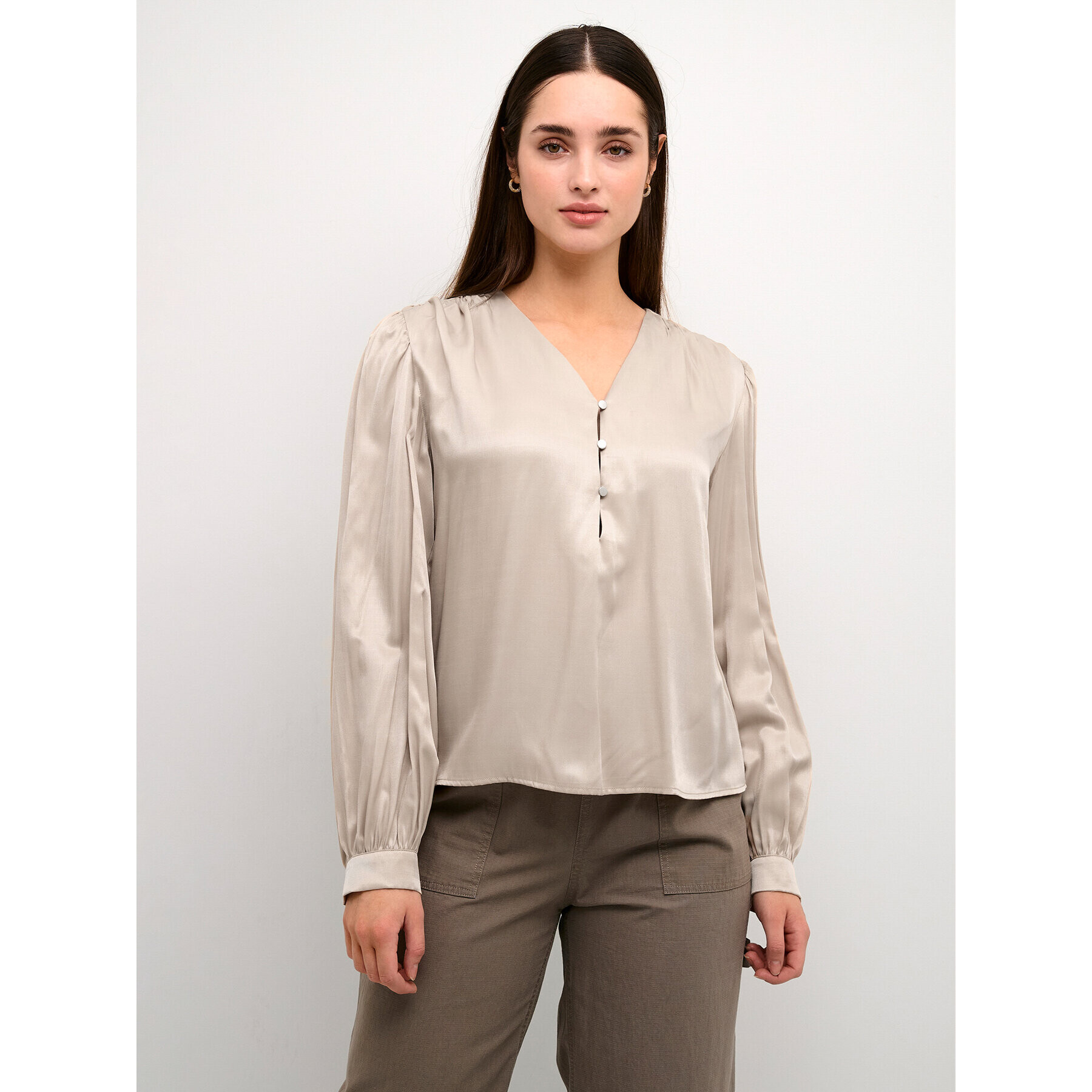 Kaffe Halenka Kalaura 10507787 Šedá Loose Fit - Pepit.cz