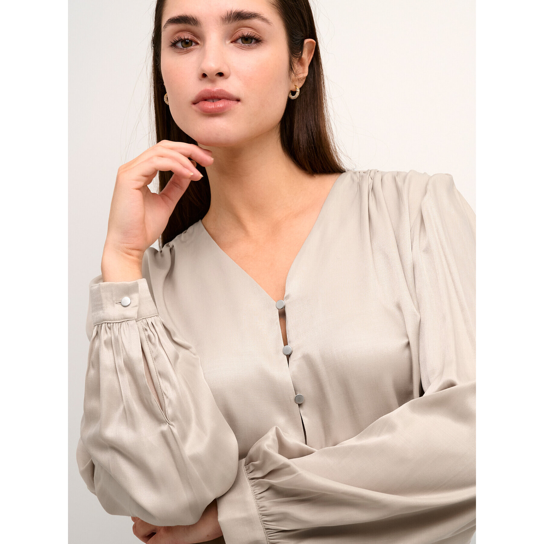 Kaffe Halenka Kalaura 10507787 Šedá Loose Fit - Pepit.cz