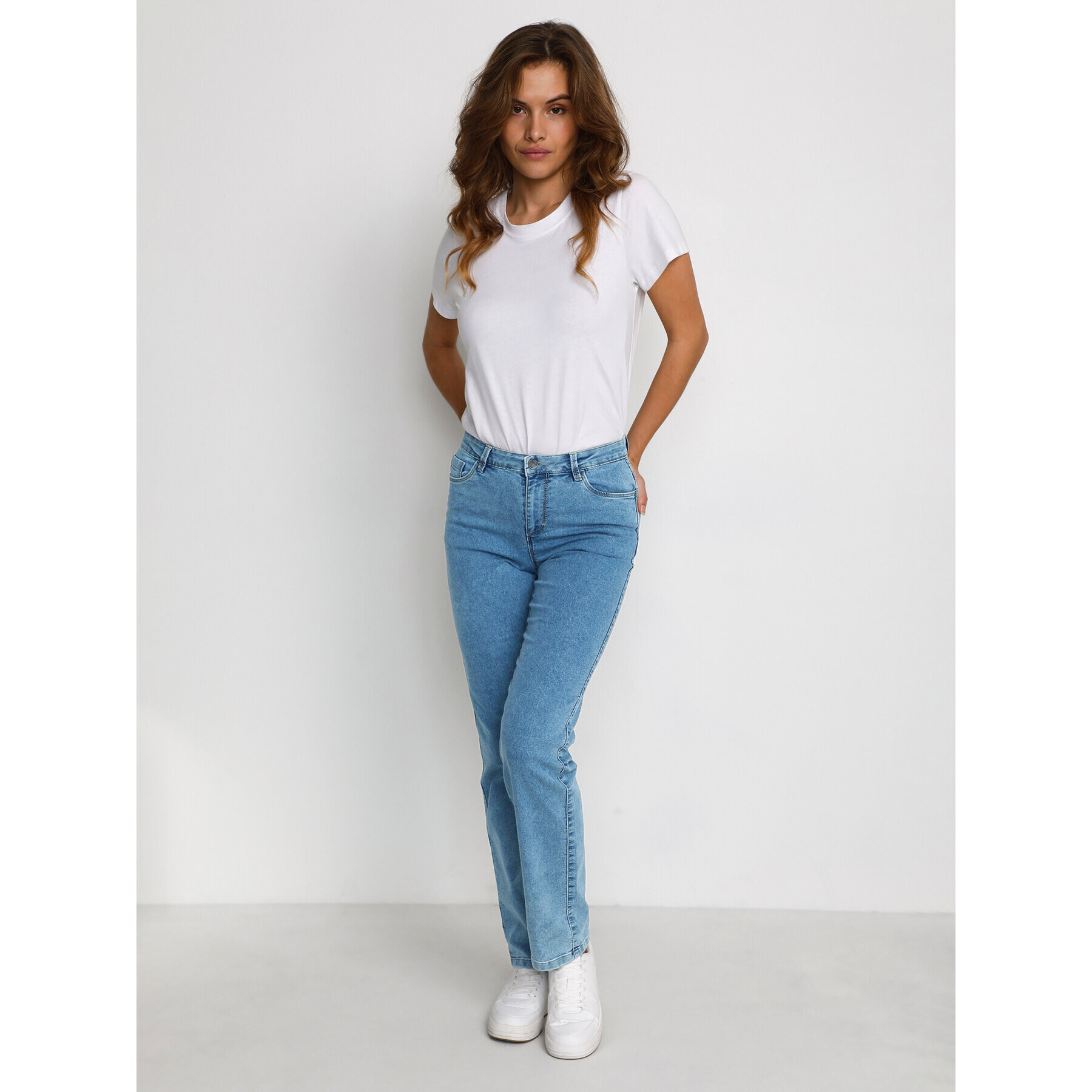 Kaffe Jeansy Vicky 10506530 Modrá Regular Fit - Pepit.cz