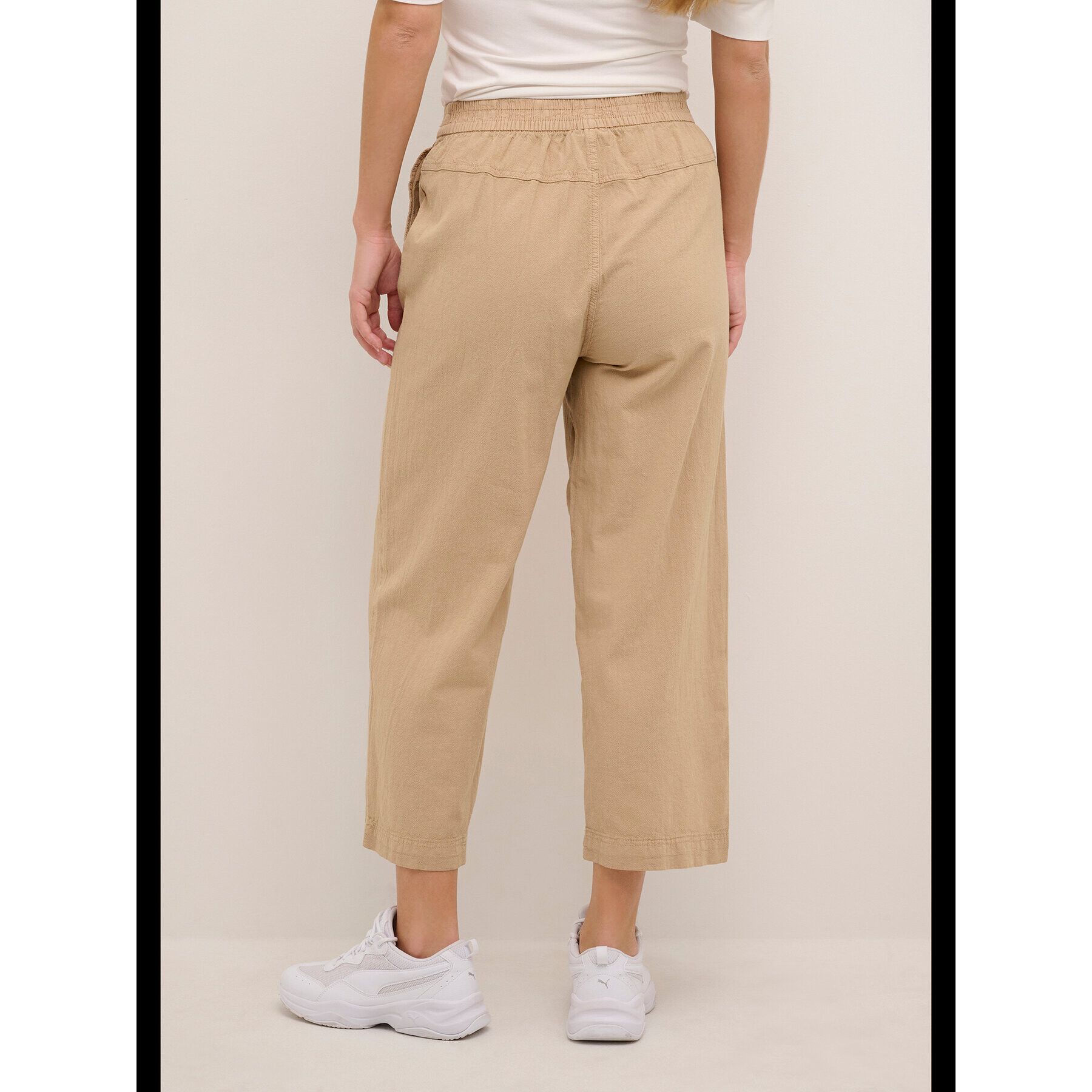 Kaffe Kalhoty culottes Naya 10507418 Béžová Relaxed Fit - Pepit.cz