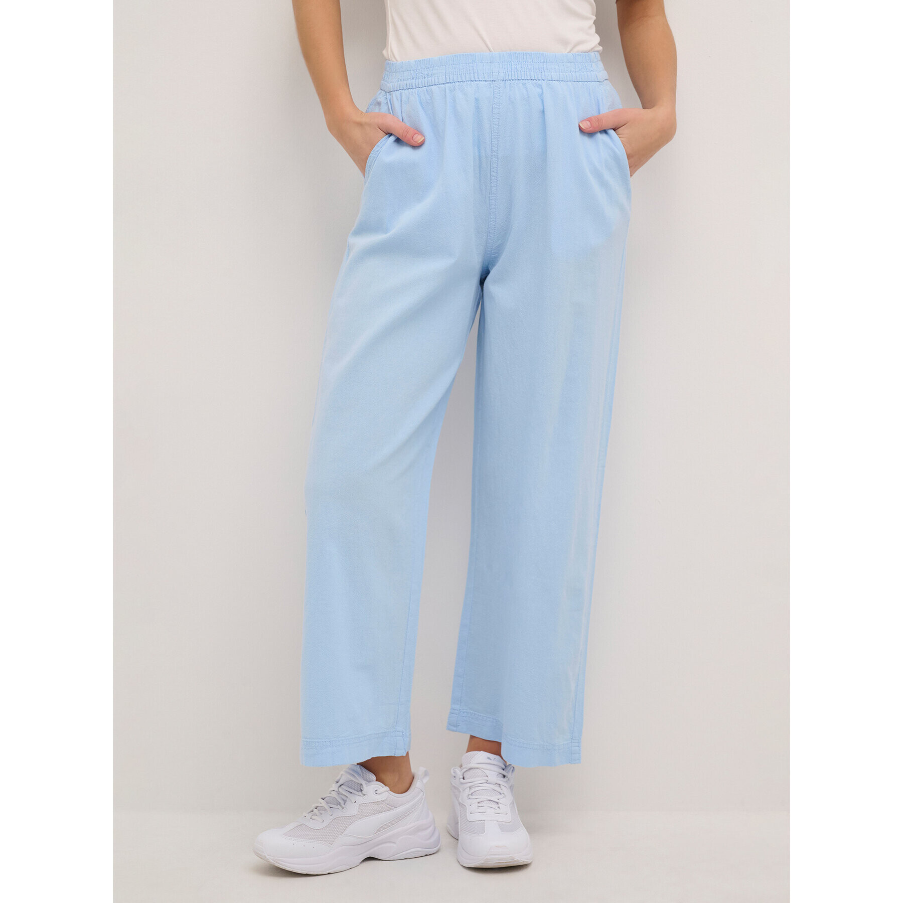 Kaffe Kalhoty culottes Naya 10507418 Modrá Relaxed Fit - Pepit.cz