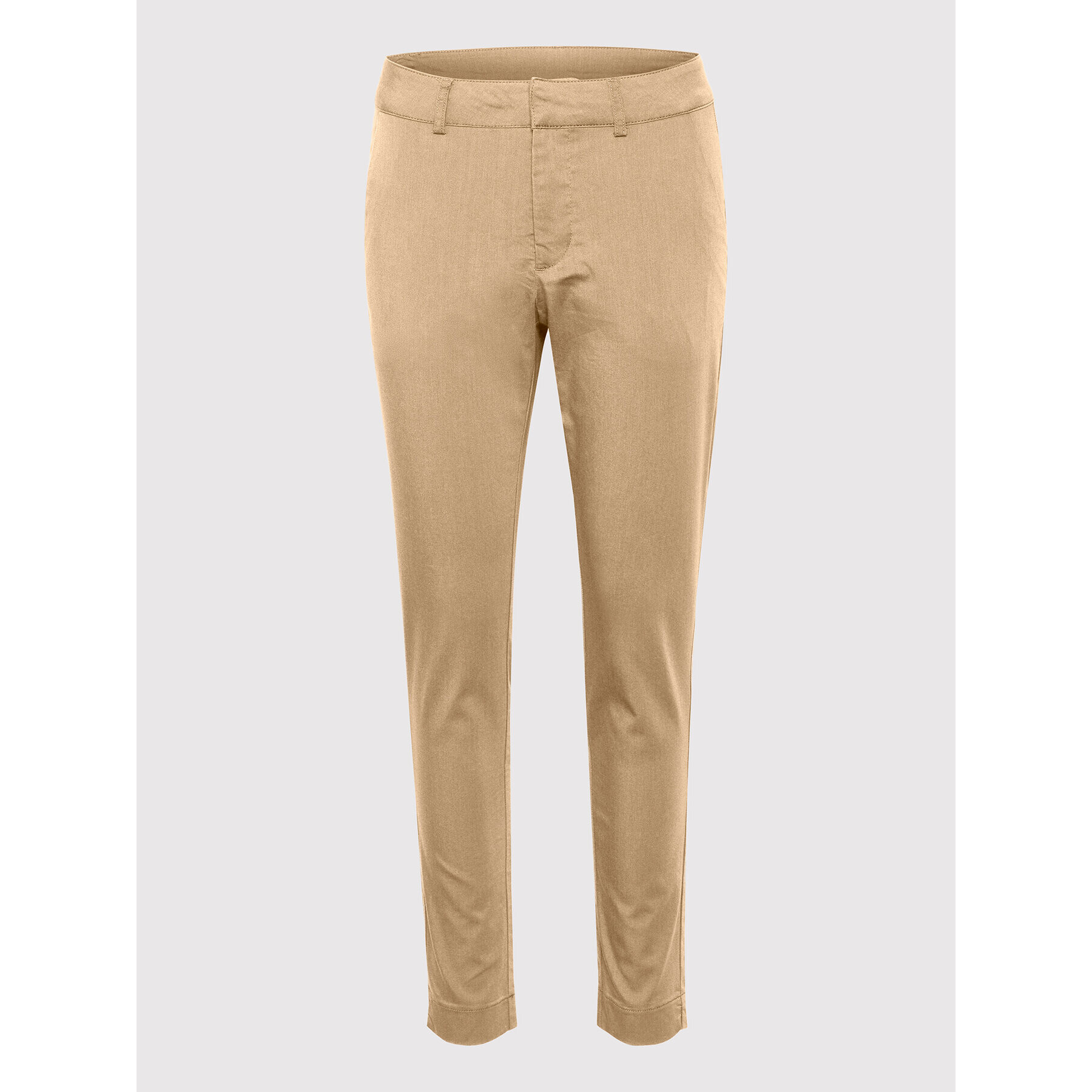 Kaffe Kalhoty z materiálu Lea 10505191 Béžová Slim Fit - Pepit.cz