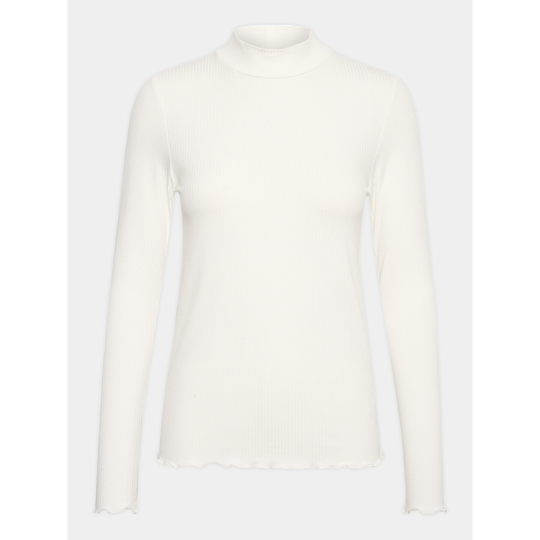 Kaffe T-Shirt Kadrew Turtleneck 10507922 Bílá Shaped Fit - Pepit.cz