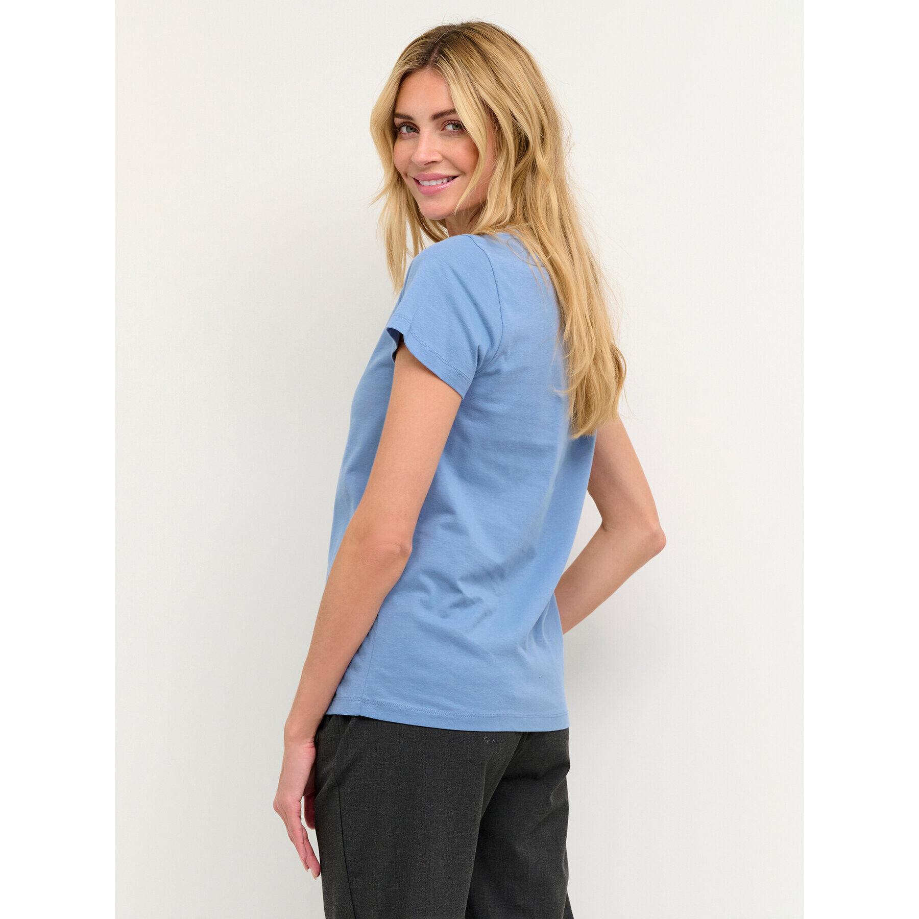 Kaffe T-Shirt Kamarin 10506137 Modrá Regular Fit - Pepit.cz