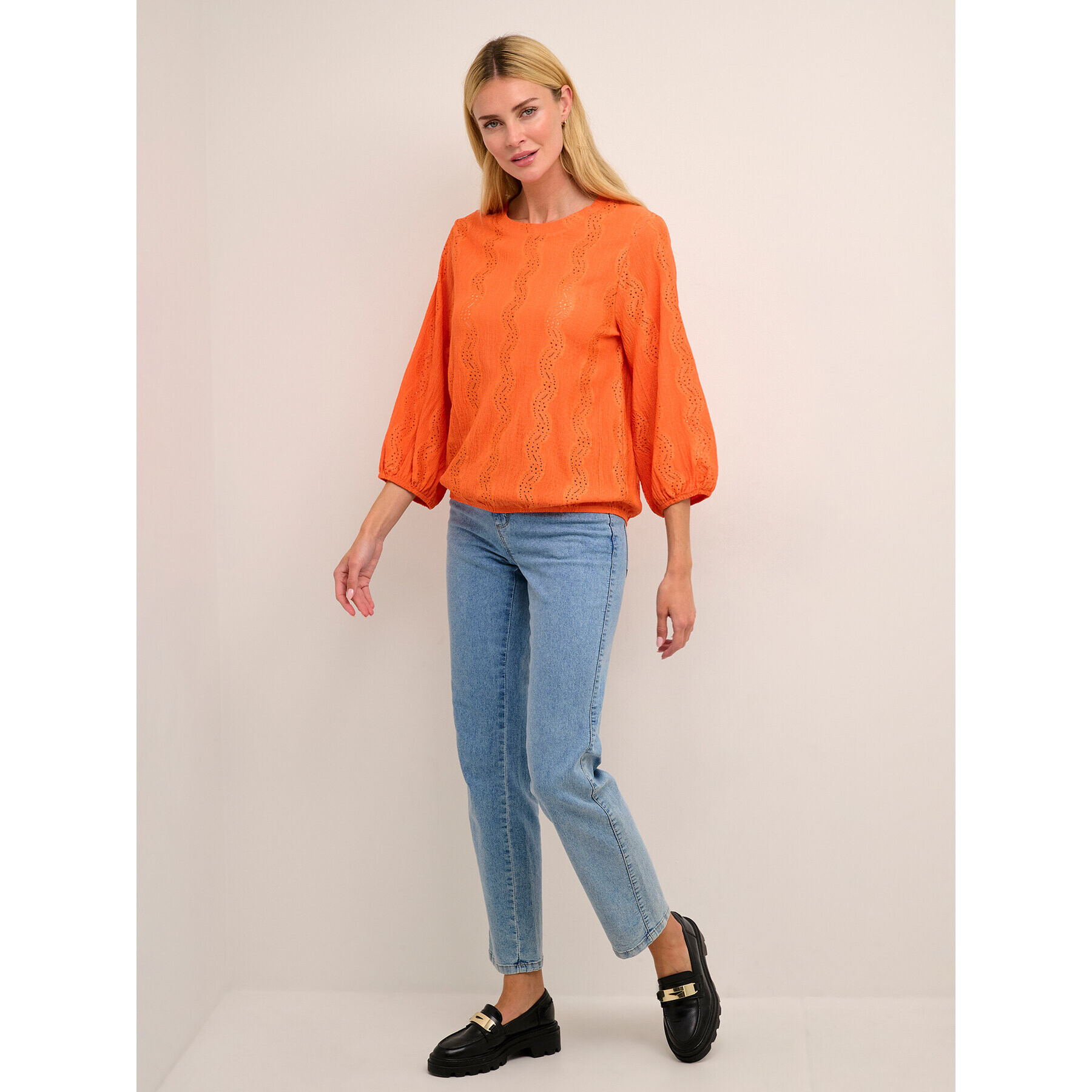 Kaffe T-Shirt Tio 10507286 Oranžová Loose Fit - Pepit.cz