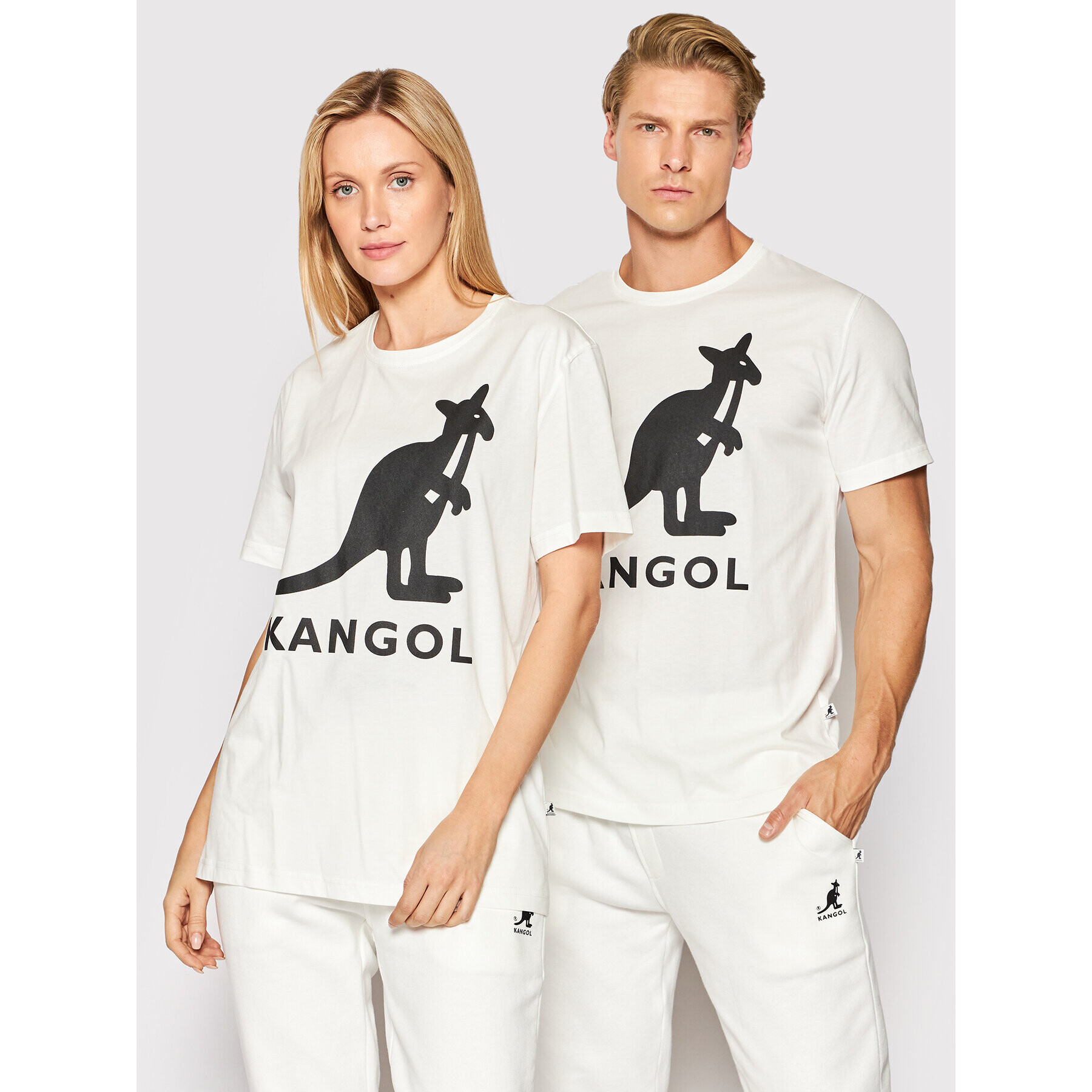 Kangol T-Shirt Unisex Essential KLEU005 Bílá Regular Fit - Pepit.cz