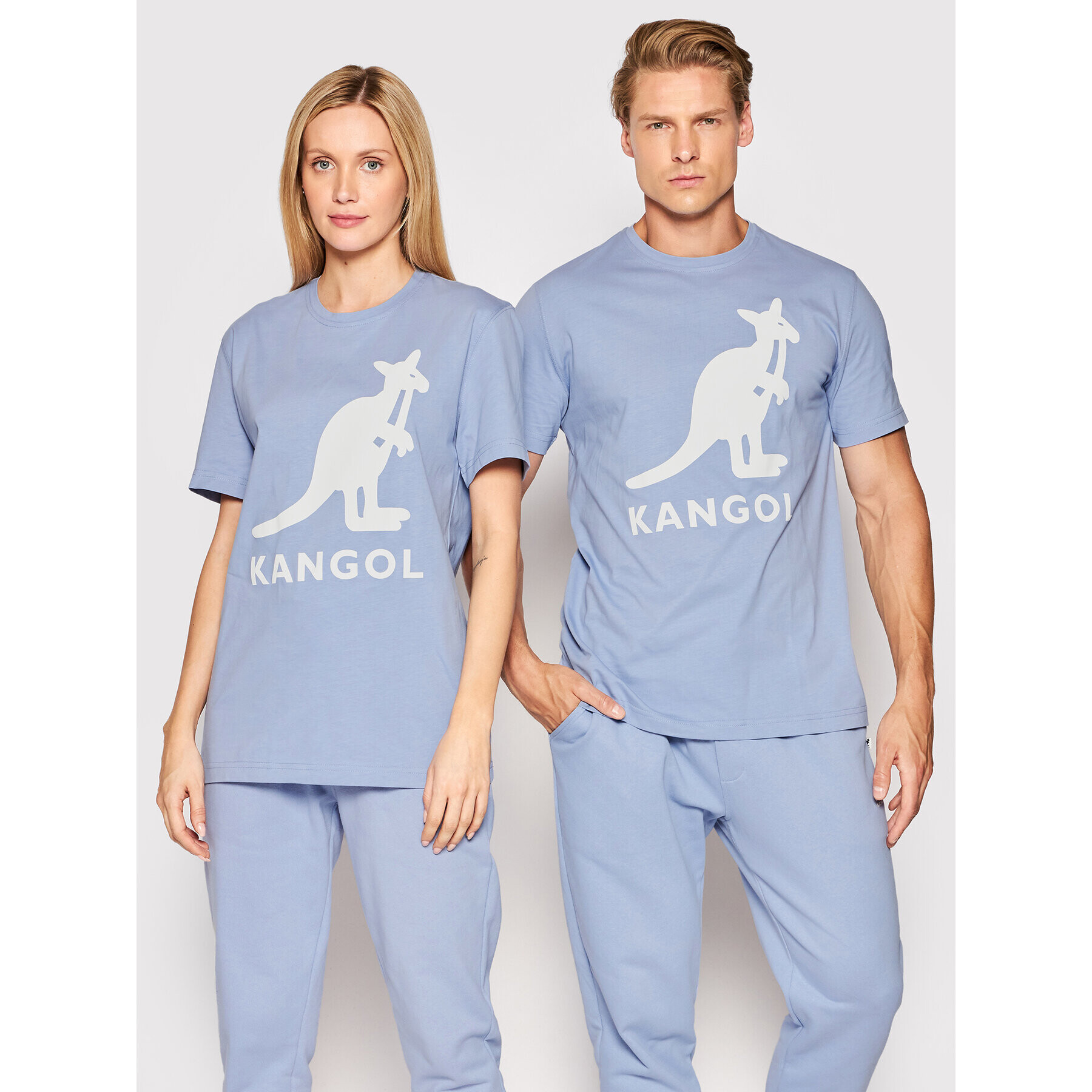 Kangol T-Shirt Unisex Essential KLEU005 Modrá Regular Fit - Pepit.cz