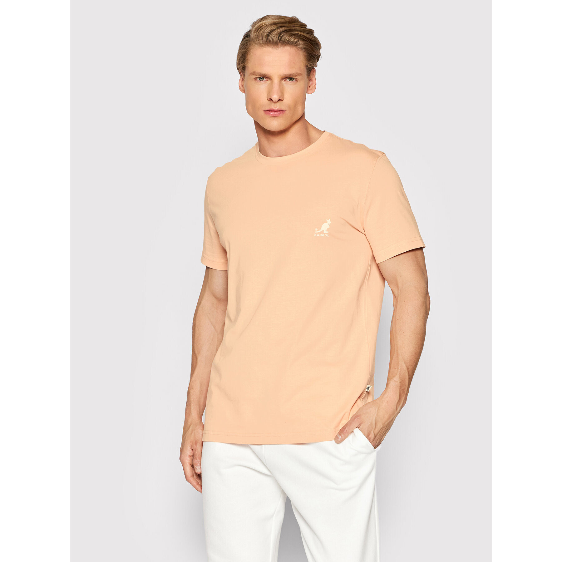 Kangol T-Shirt Unisex Essential KLEU006 Oranžová Relaxed Fit - Pepit.cz