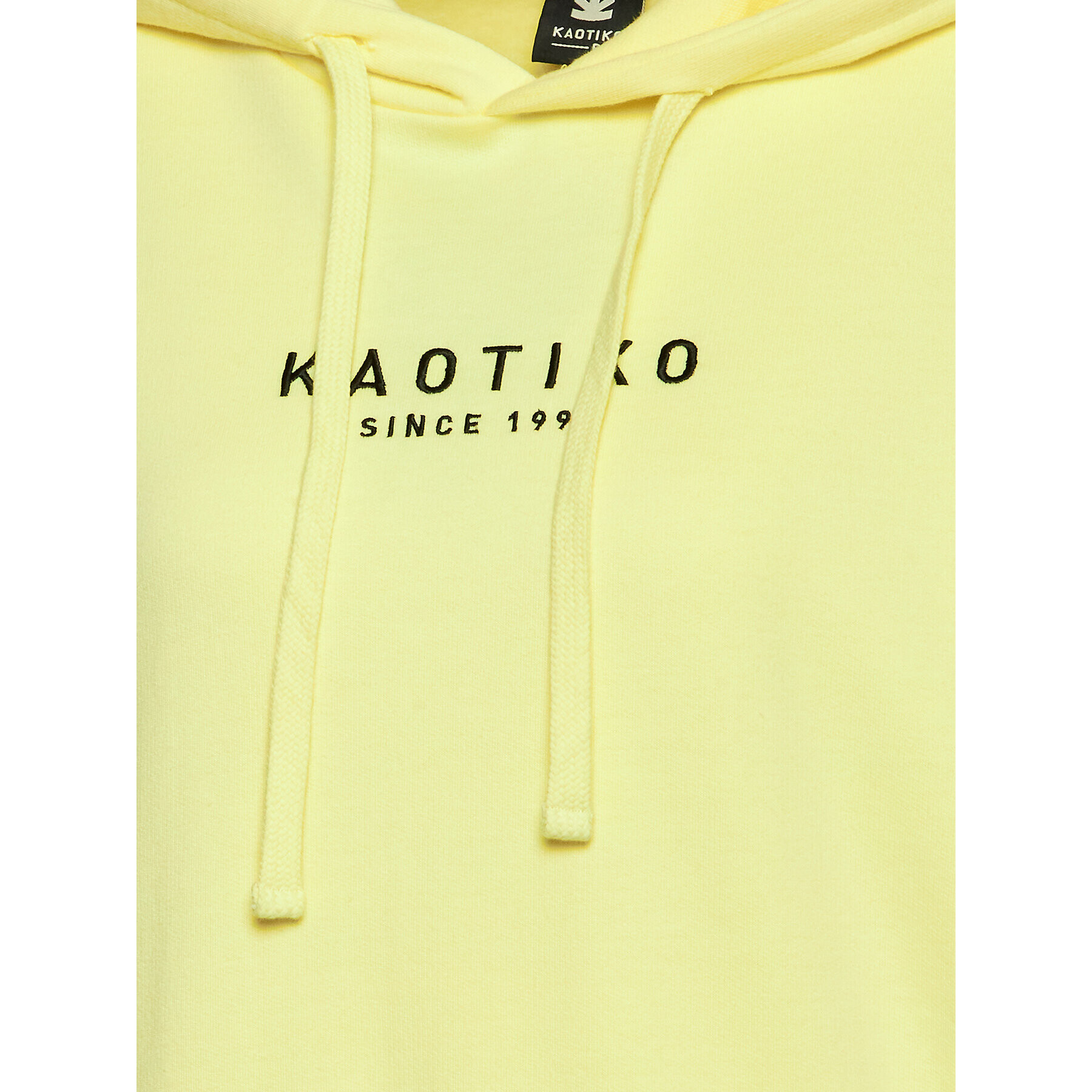 Kaotiko Mikina Unisex AL006-02-G002 Žlutá Relaxed Fit - Pepit.cz