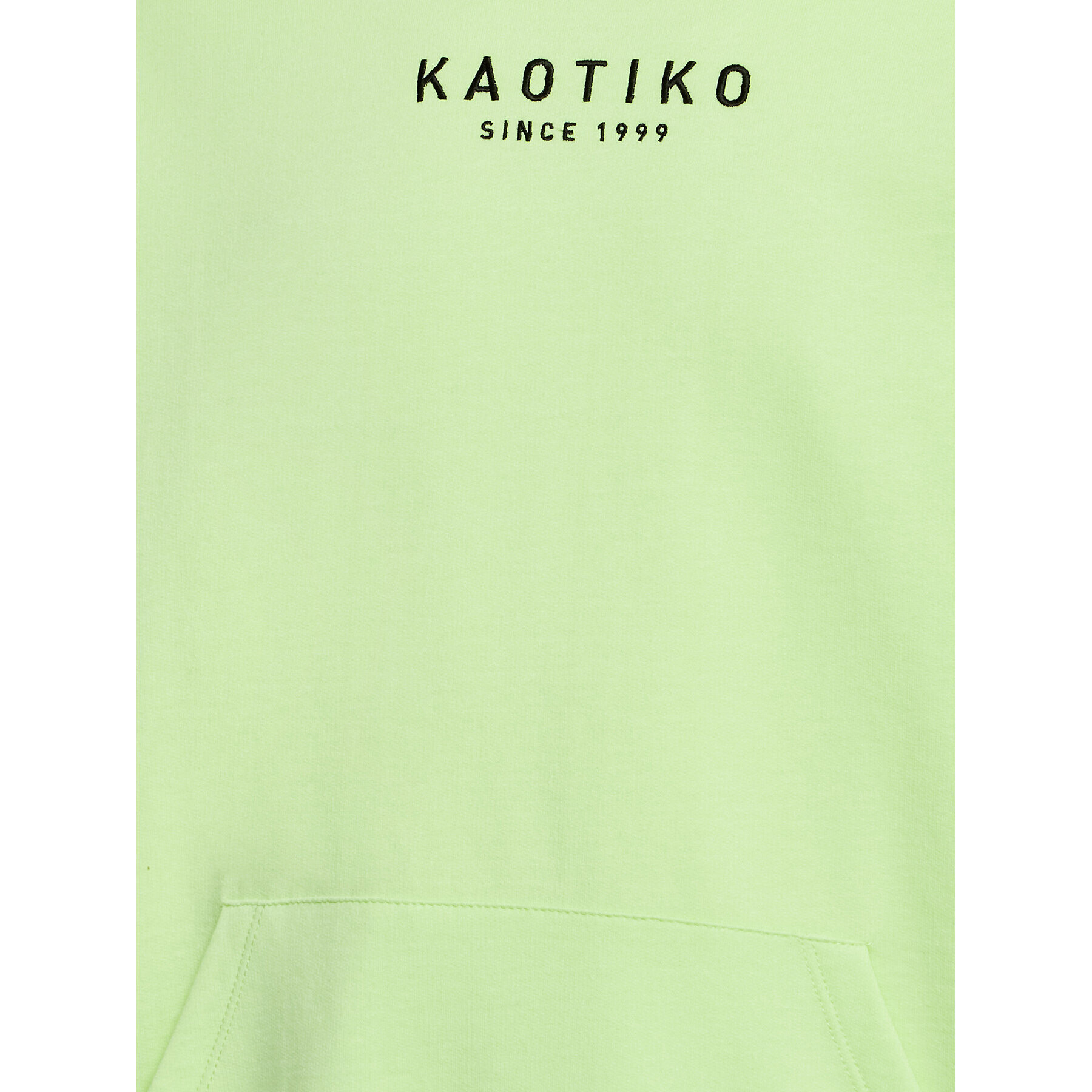 Kaotiko Mikina Unisex Vancouver AH007-03-H002 Zelená Relaxed Fit - Pepit.cz