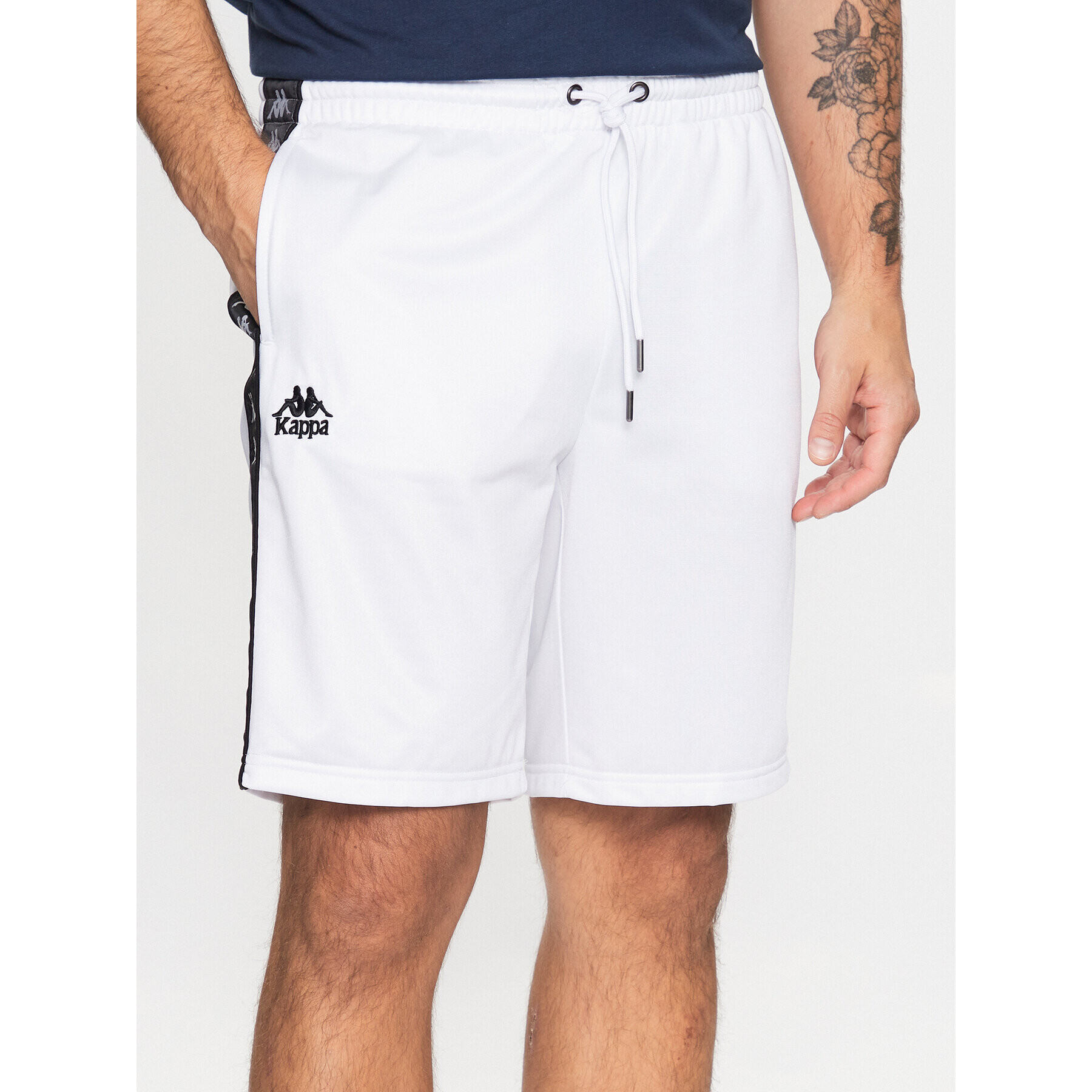 Kappa Sportovní kraťasy 313019 Bílá Regular Fit - Pepit.cz