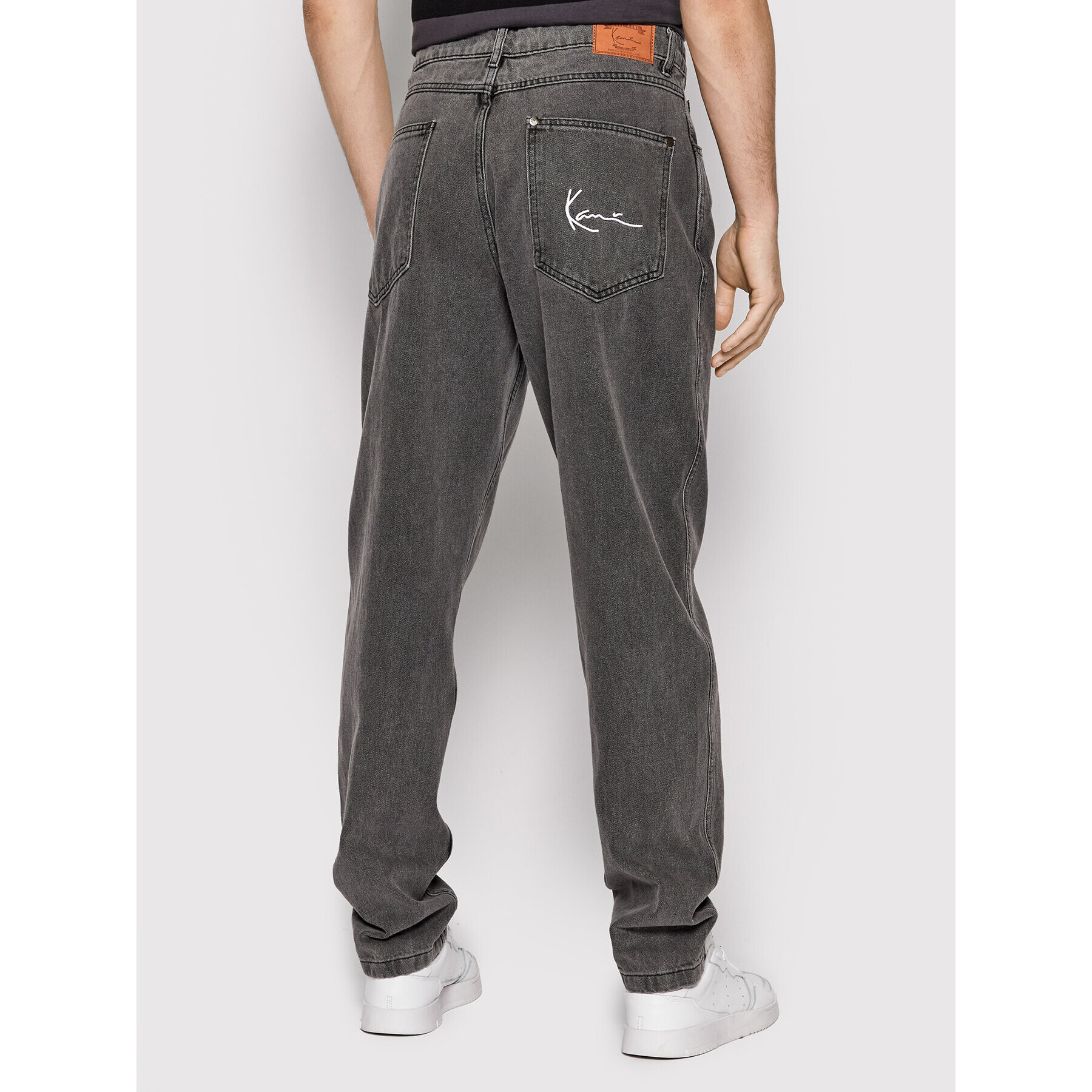 Karl Kani Jeansy Small Signature 6000002 Šedá Relaxed Fit - Pepit.cz