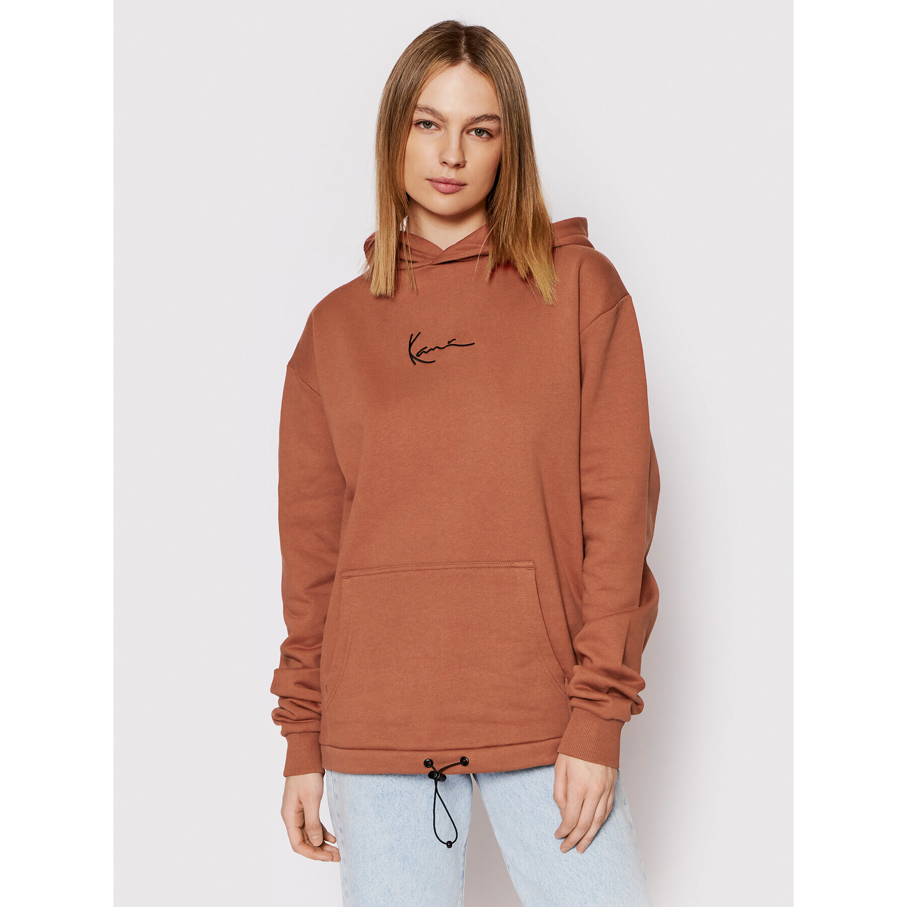 Karl Kani Mikina Unisex Smal Signature 6028946 Oranžová Relaxed Fit - Pepit.cz