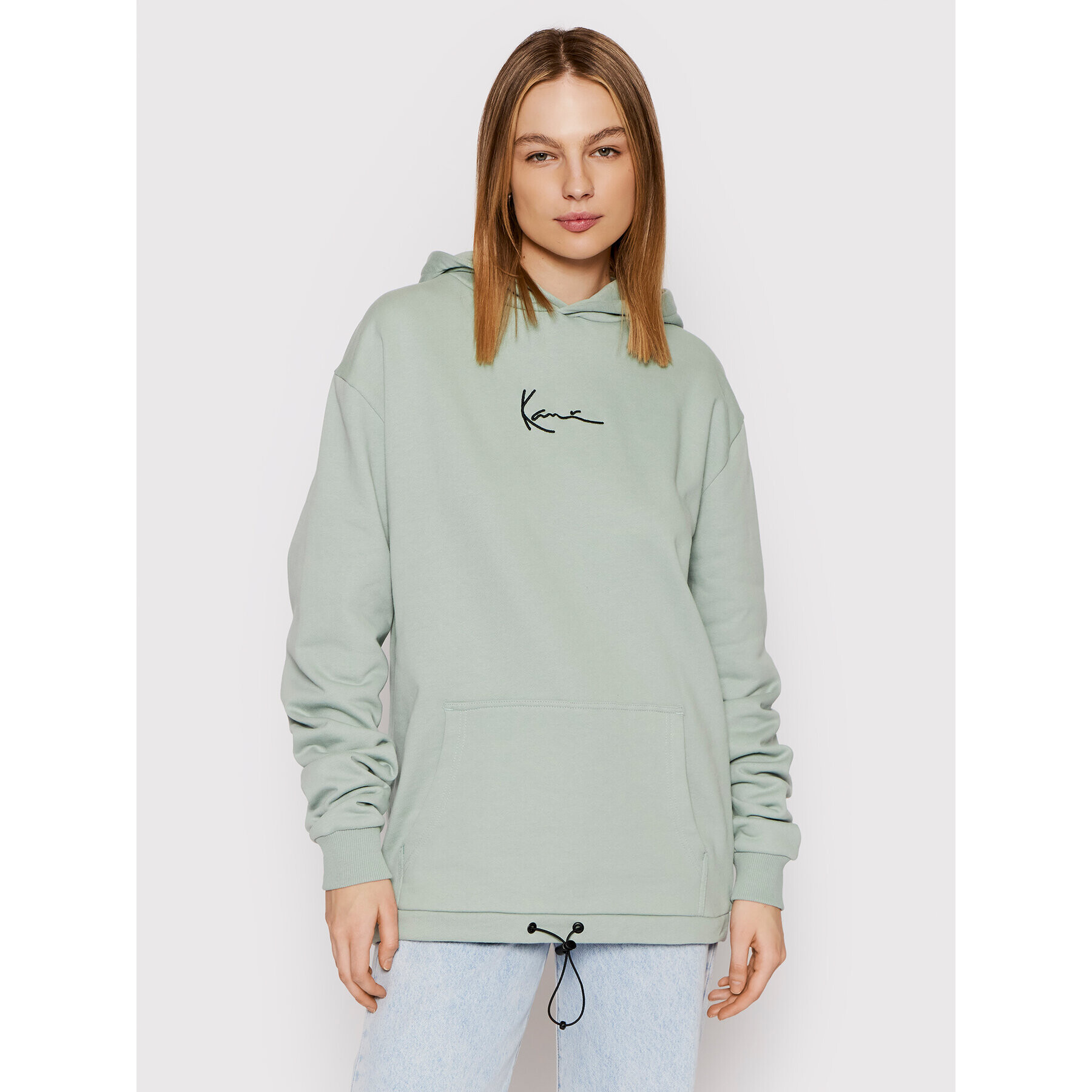 Karl Kani Mikina Unisex Small Signature 6028945 Zelená Relaxed Fit - Pepit.cz