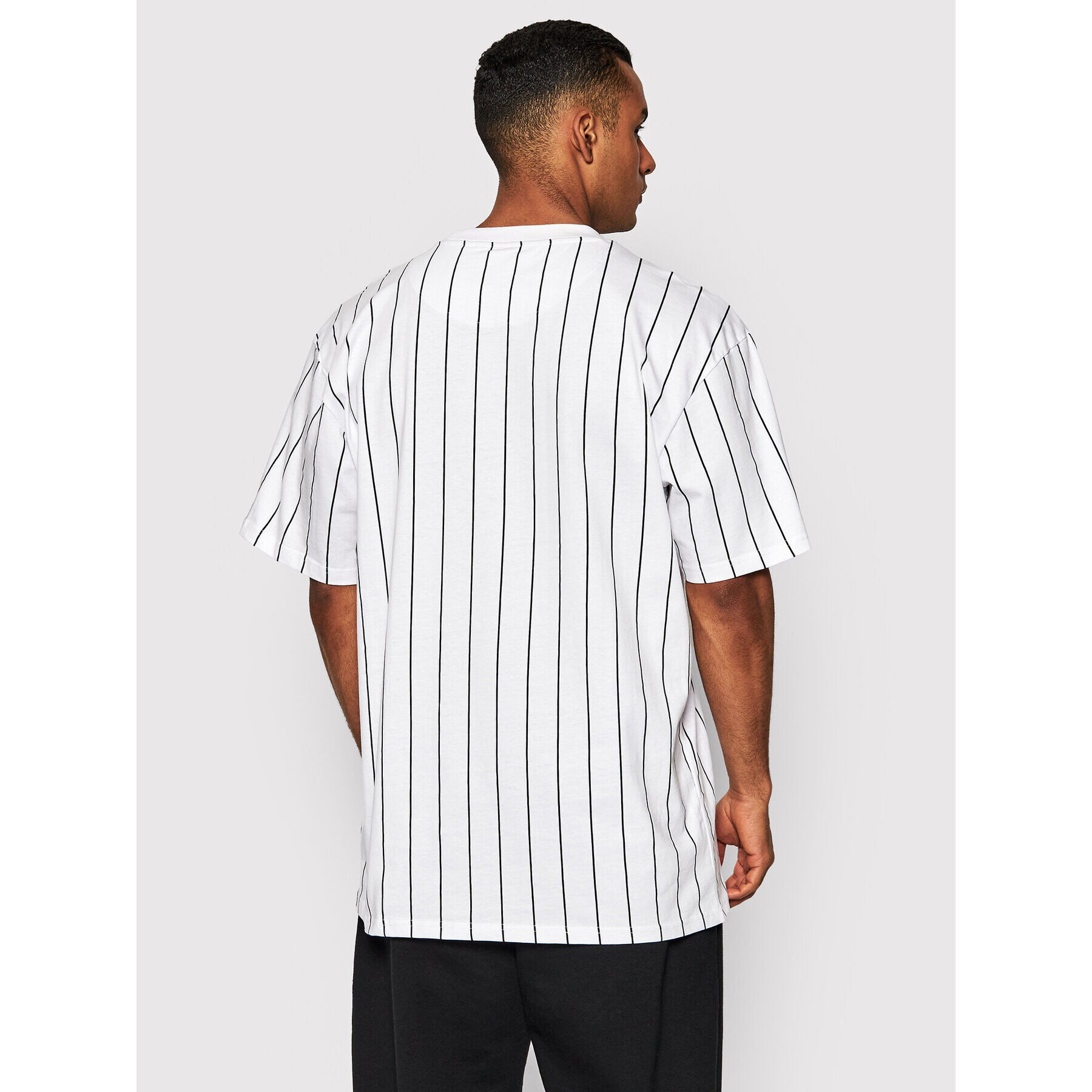 Karl Kani T-Shirt Signature Pinstripe 6030152 Bílá Regular Fit - Pepit.cz