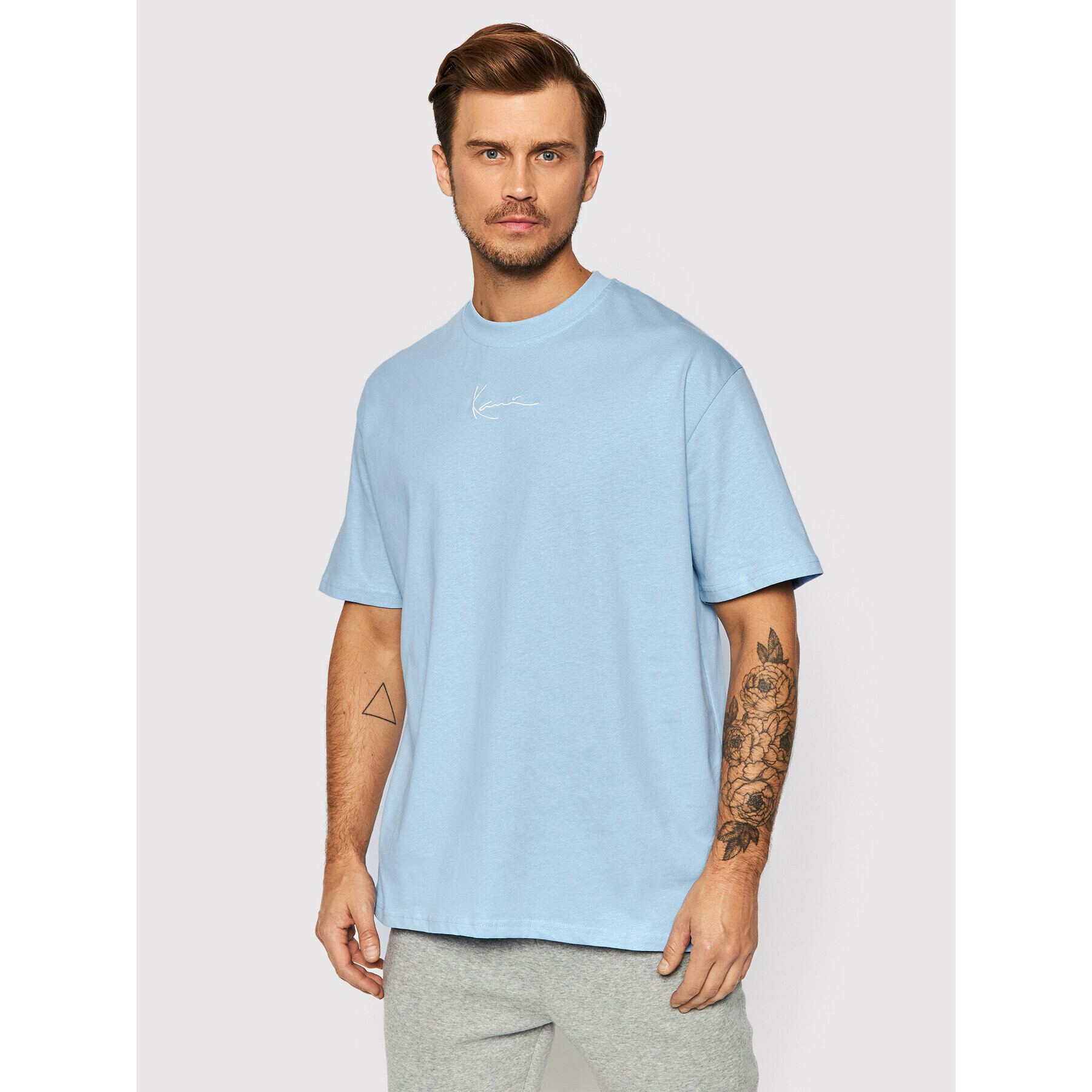 Karl Kani T-Shirt Small Signature 6030932 Modrá Relaxed Fit - Pepit.cz