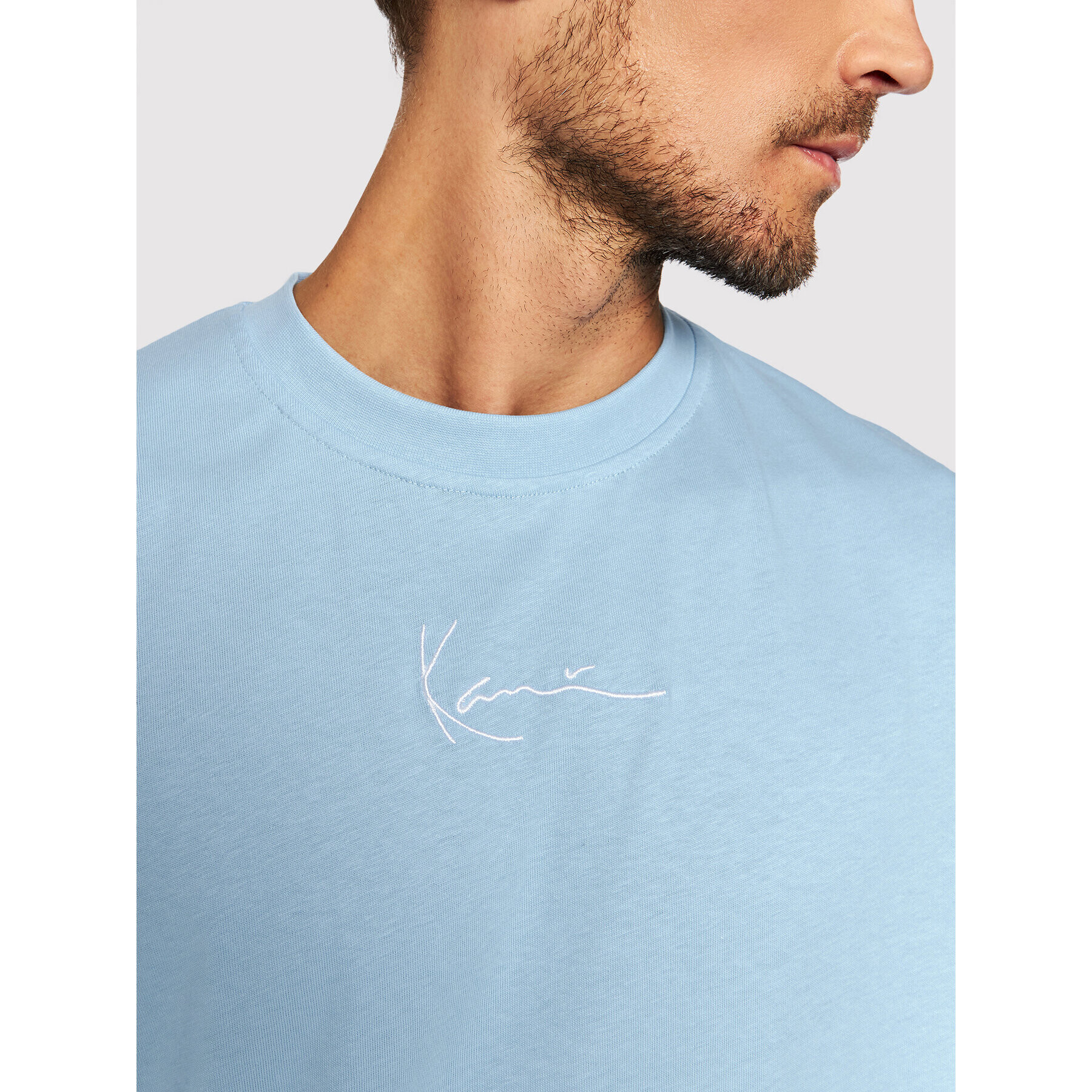 Karl Kani T-Shirt Small Signature 6030932 Modrá Relaxed Fit - Pepit.cz