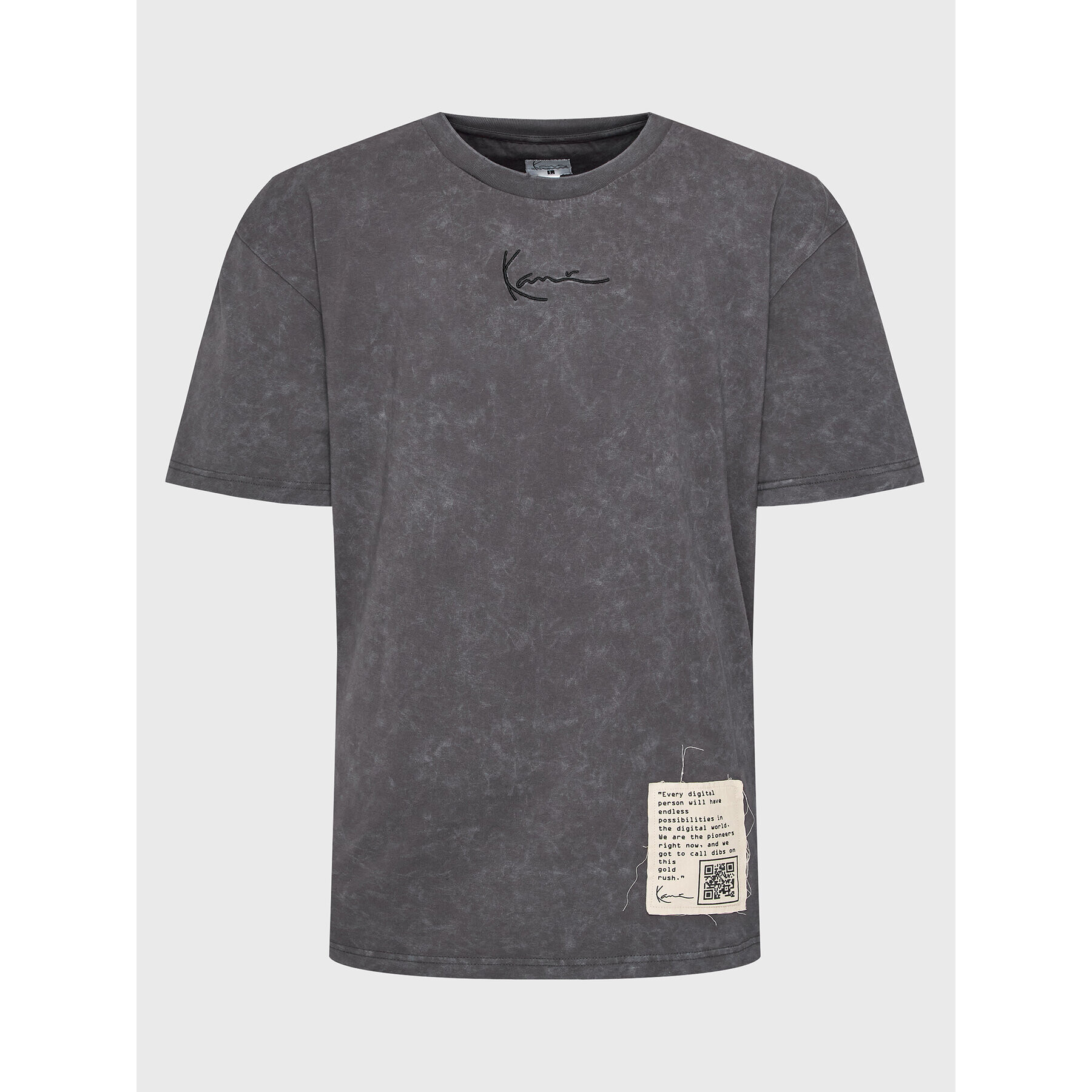 Karl Kani T-Shirt Small Signature 6037510 Šedá Relaxed Fit - Pepit.cz