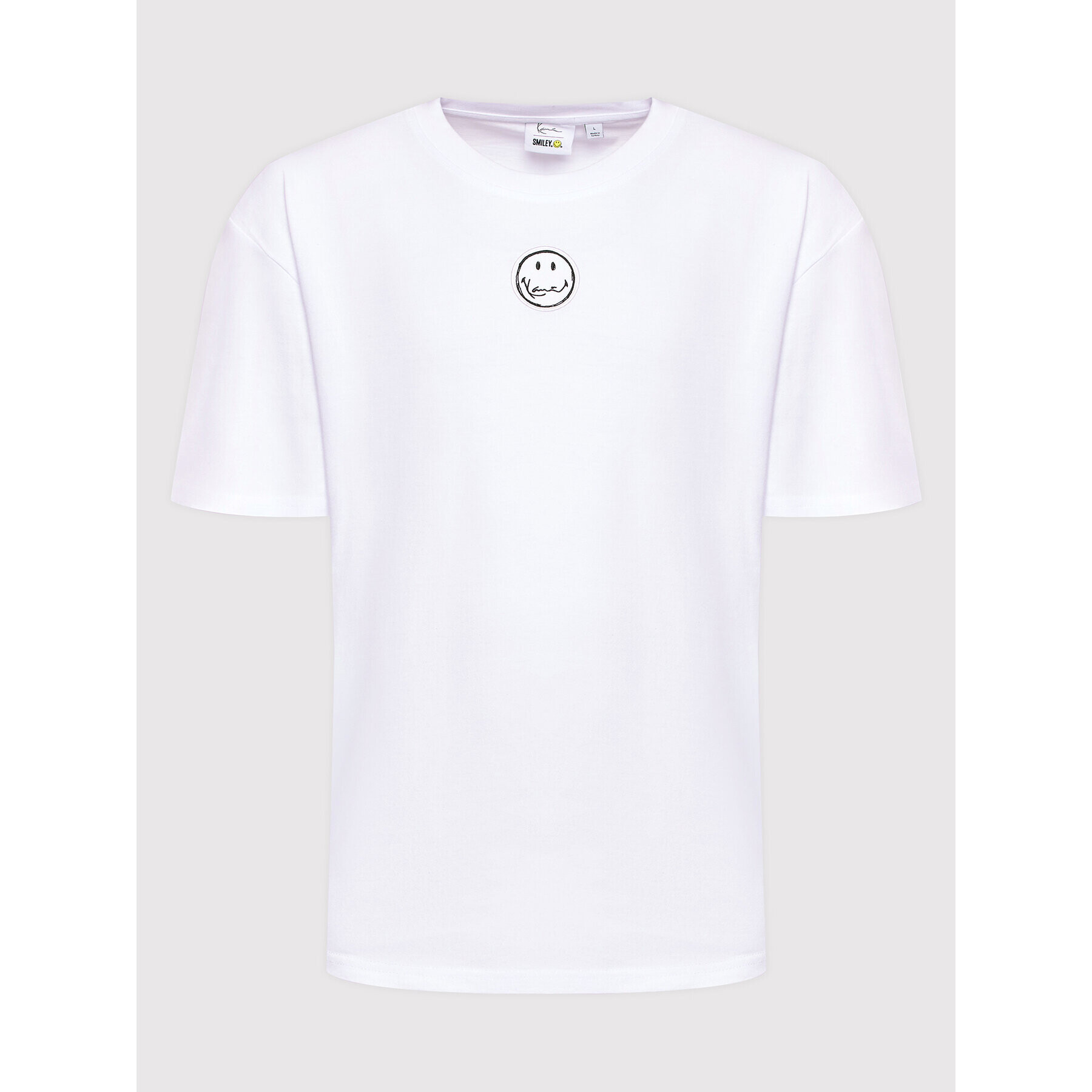 Karl Kani T-Shirt SMILEY Small Signature 6030045 Bílá Regular Fit - Pepit.cz