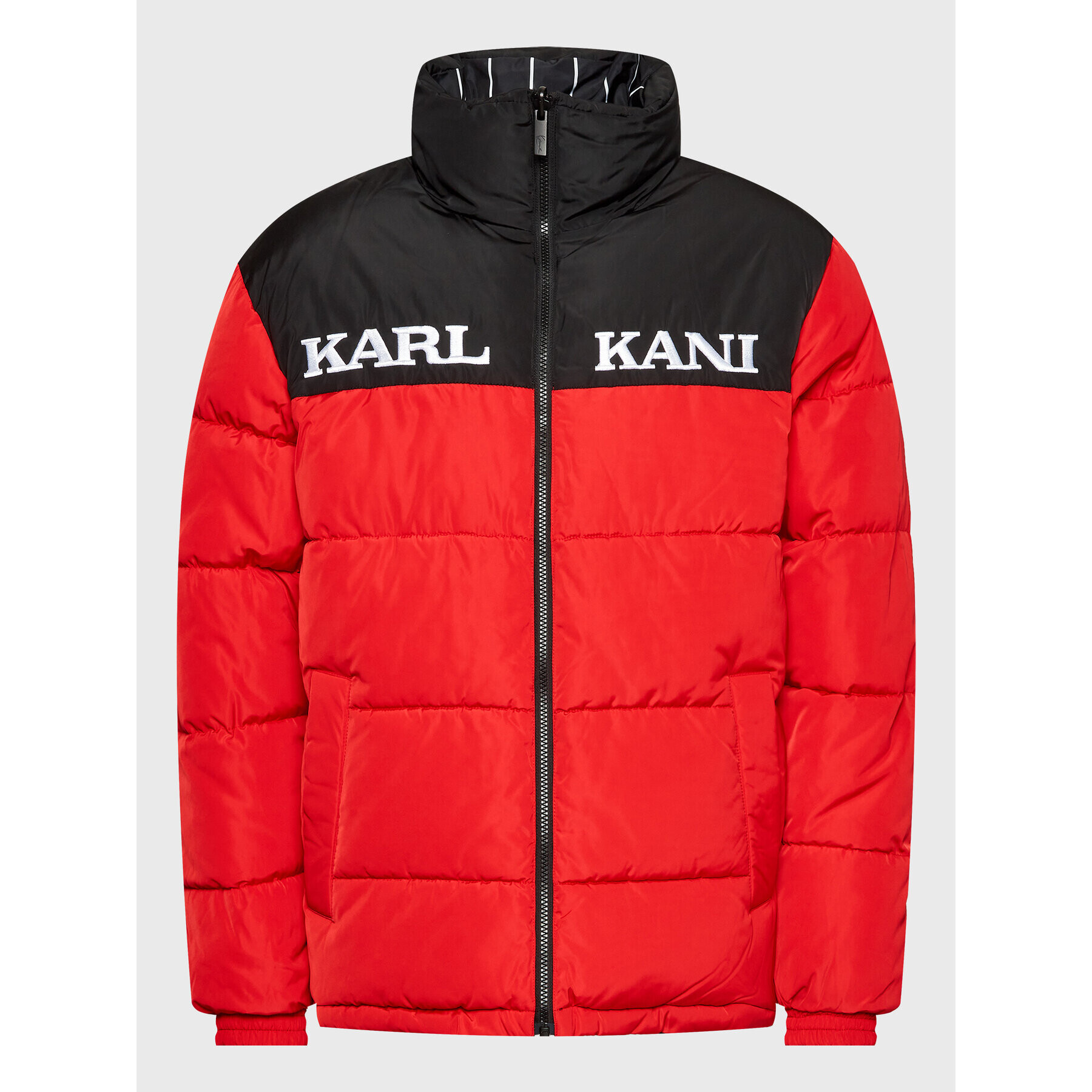 Karl Kani Vatovaná bunda Retro Block 6076823 Červená Regular Fit - Pepit.cz