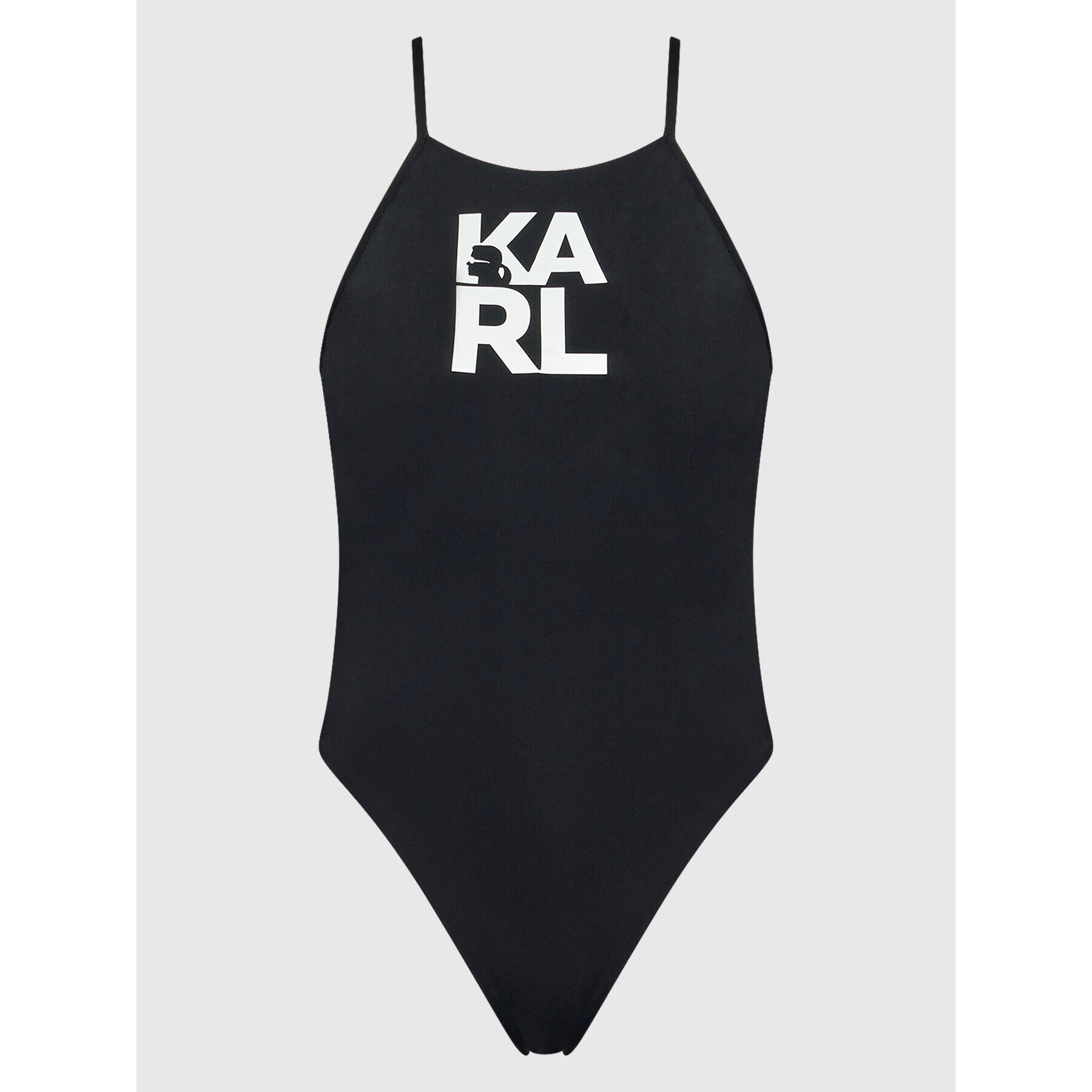 KARL LAGERFELD Bikiny Printed Logo KL22WOP01 Černá - Pepit.cz