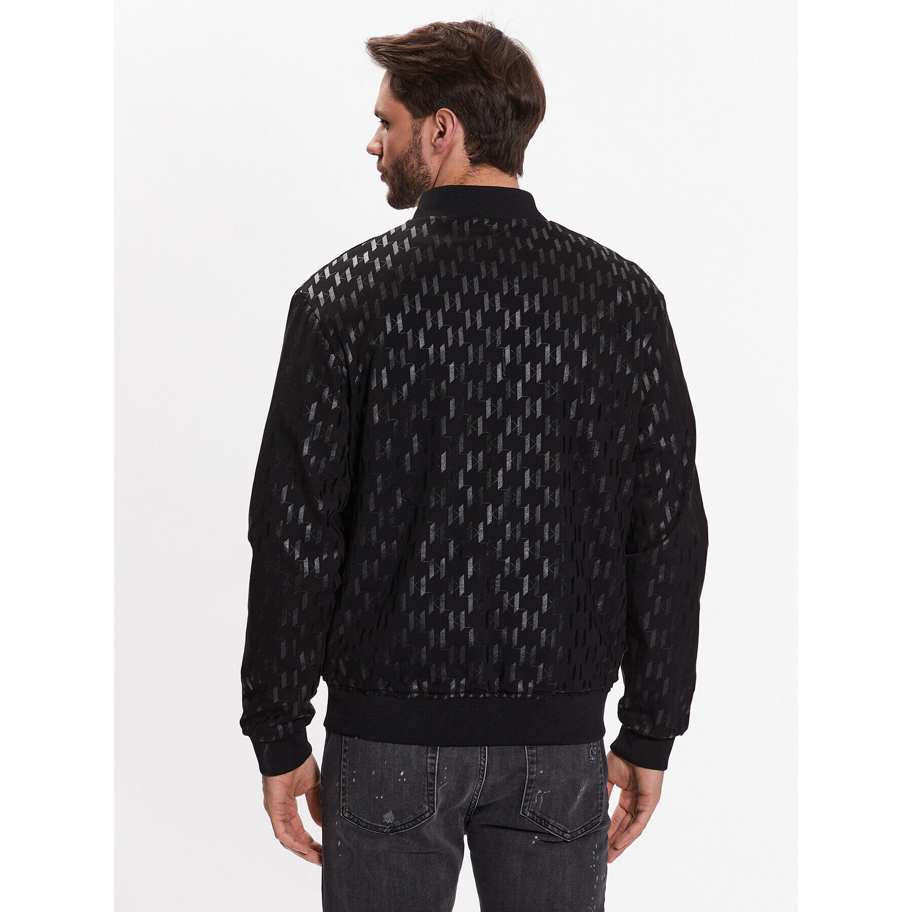 KARL LAGERFELD Bunda bomber 505062 532565 Černá Regular Fit - Pepit.cz