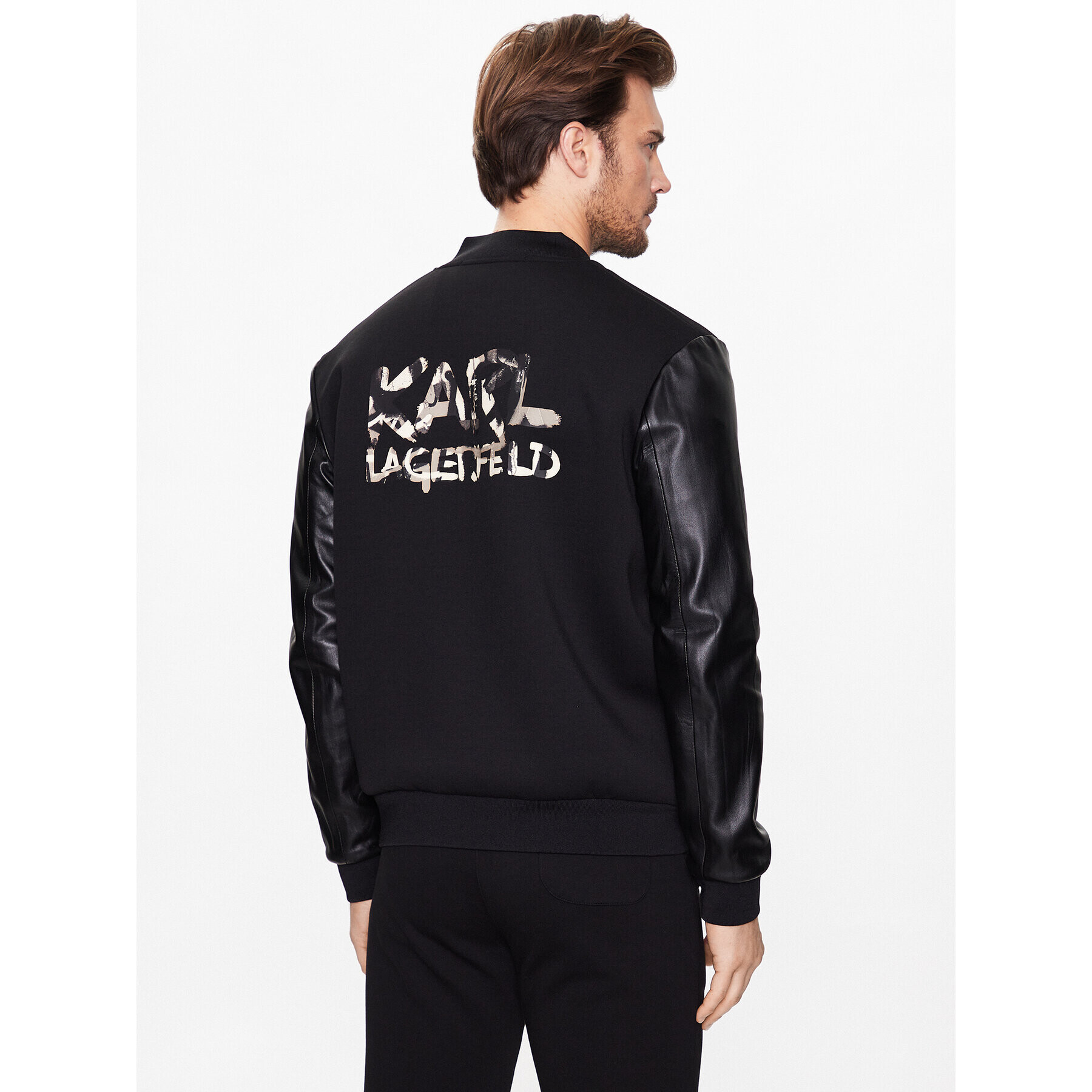 KARL LAGERFELD Bunda bomber 705402 531903 Černá Regular Fit - Pepit.cz