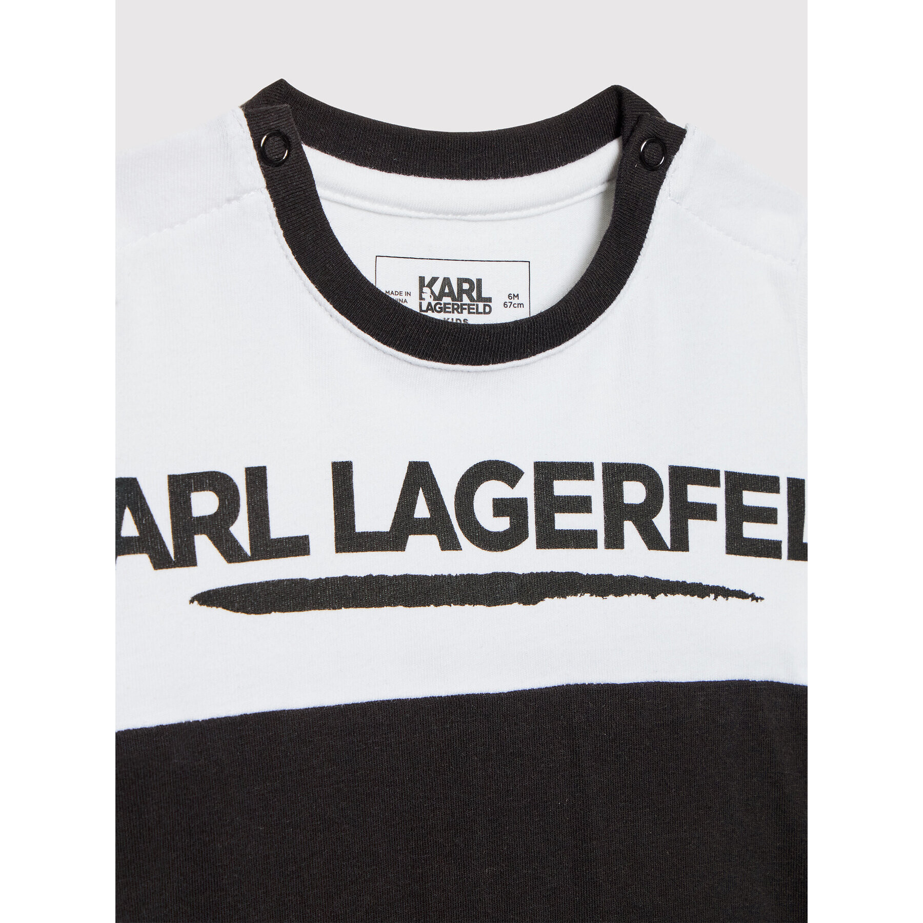 KARL LAGERFELD Dětské body Z94062 Černá Regular Fit - Pepit.cz