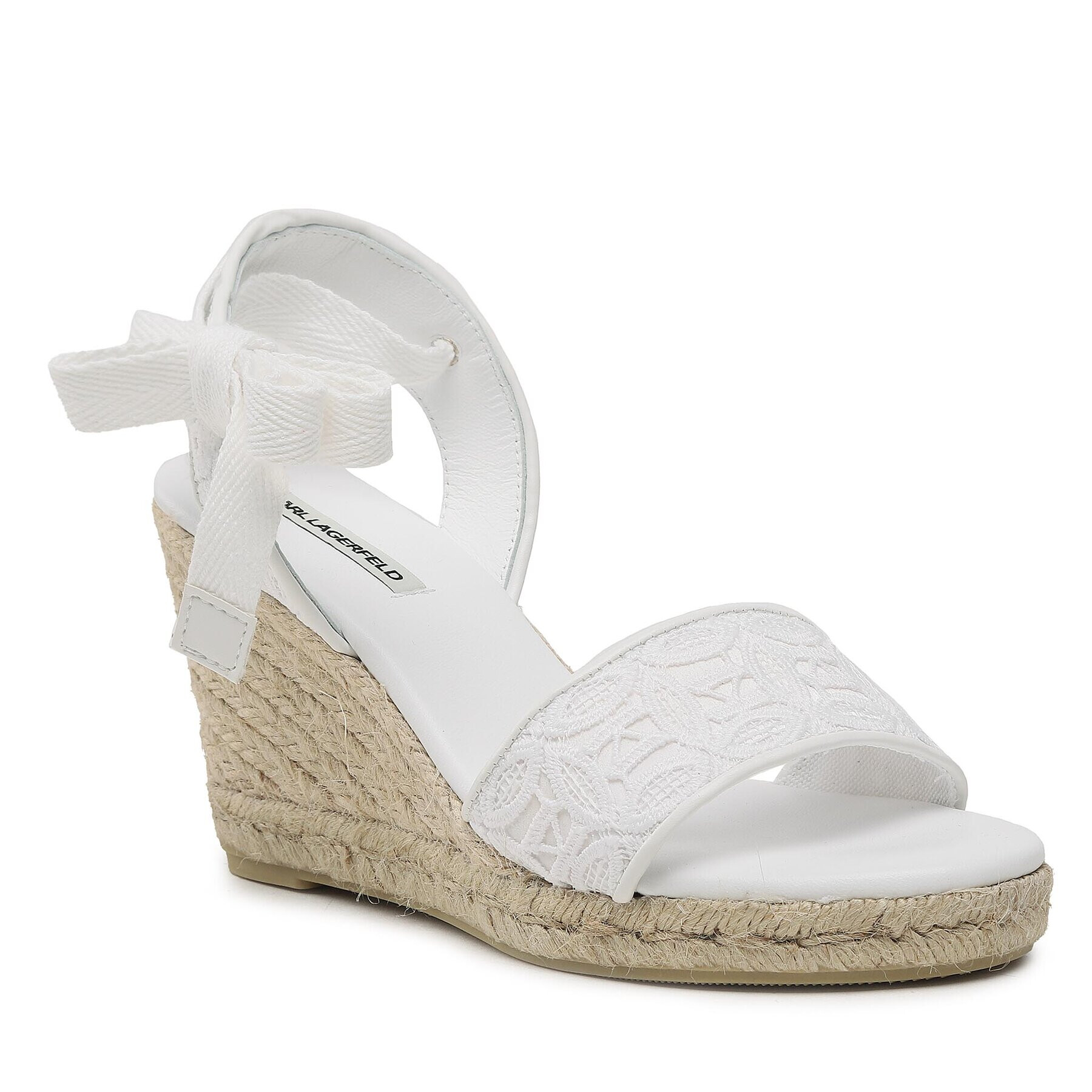 KARL LAGERFELD Espadrilky KL32205 Bílá - Pepit.cz