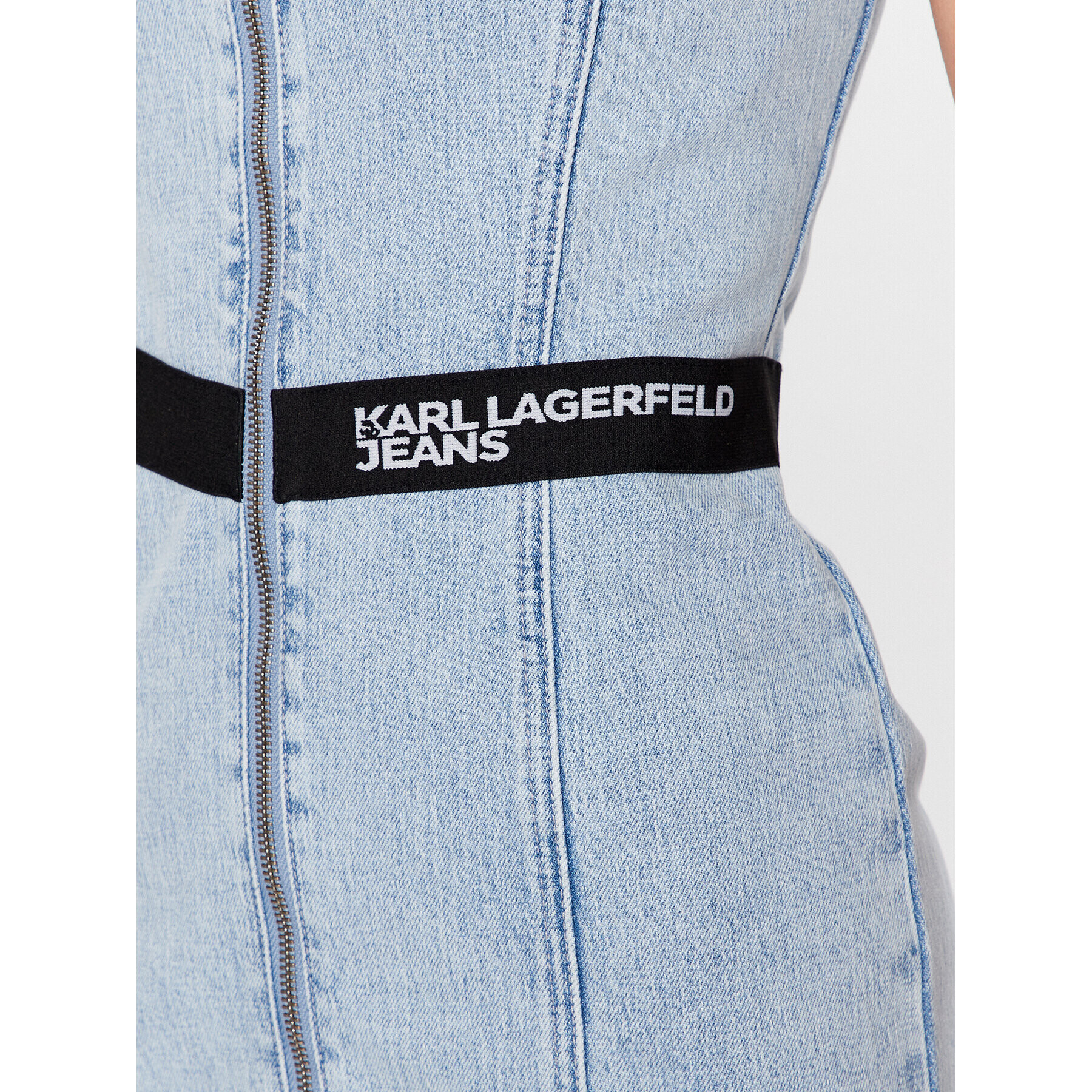 Karl Lagerfeld Jeans Džínové šaty 231J1300 Modrá Regular Fit - Pepit.cz