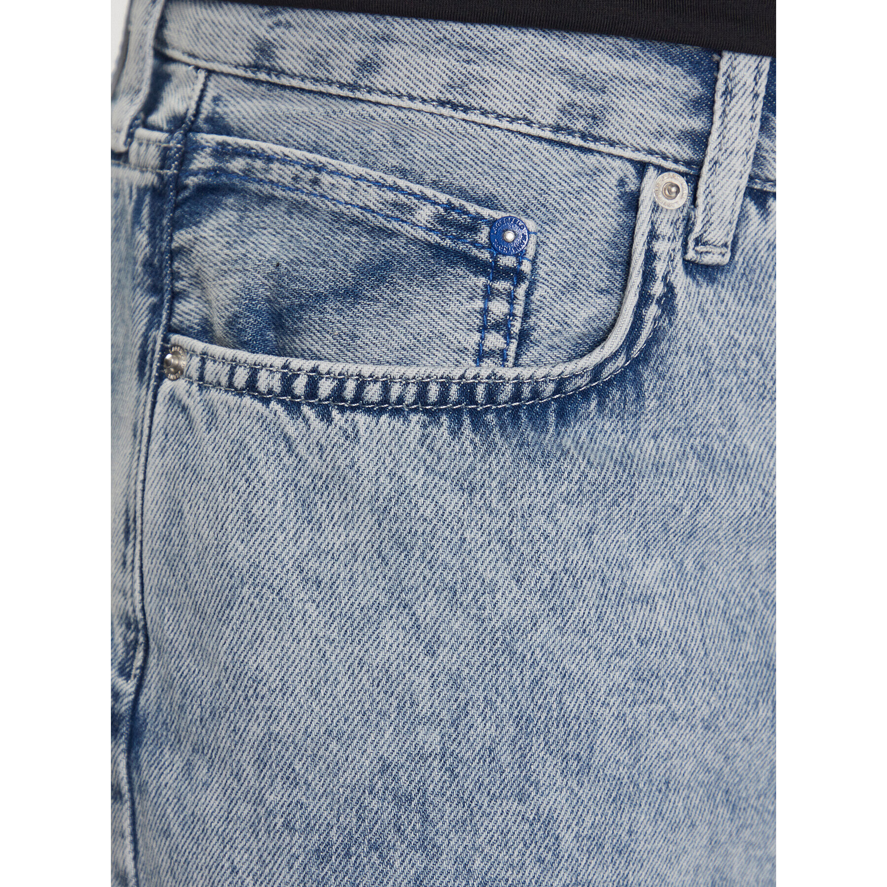 Karl Lagerfeld Jeans Džínové šortky 231D1100 Modrá Relaxed Fit - Pepit.cz