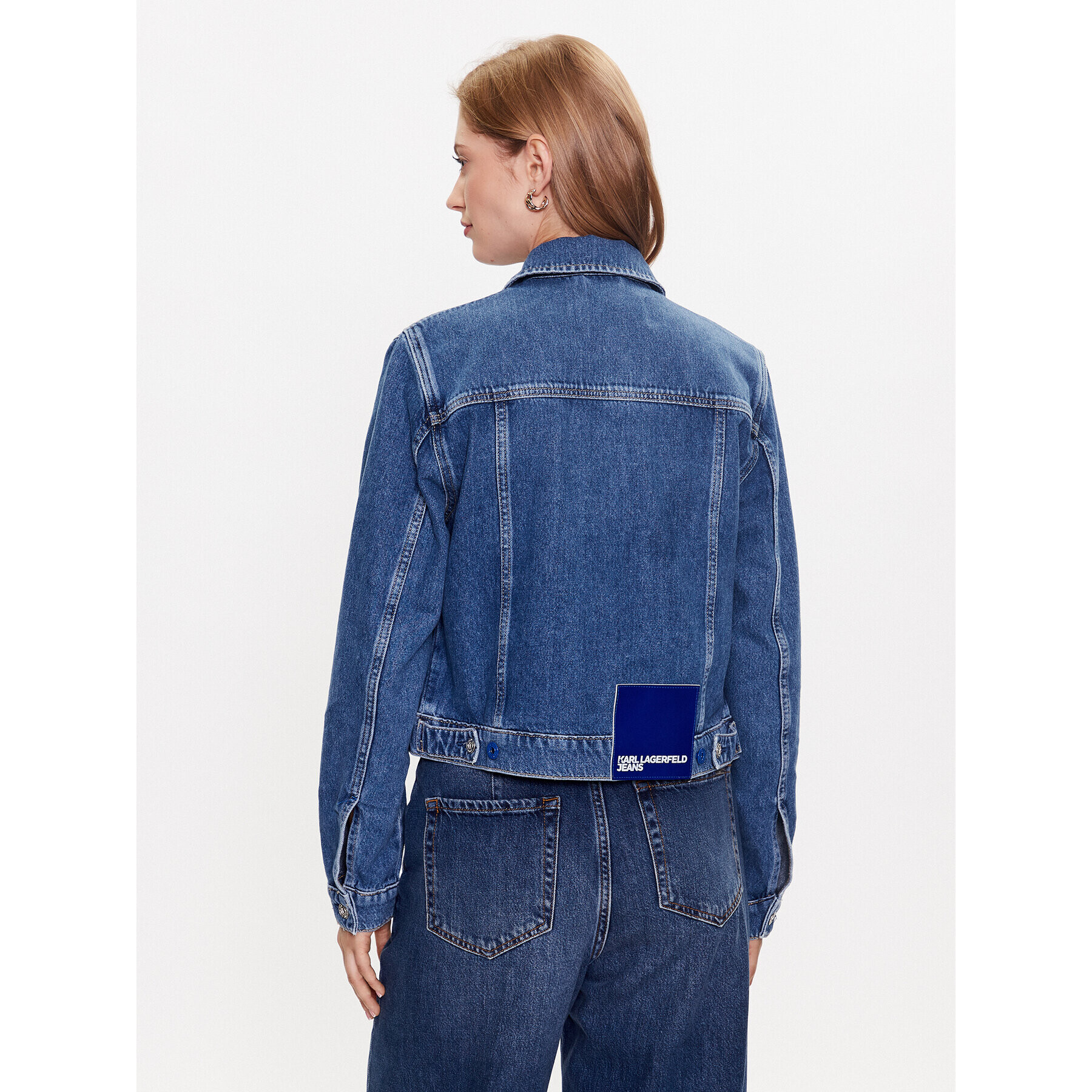 Karl Lagerfeld Jeans Jeansová bunda 231J1403 Modrá Regular Fit - Pepit.cz