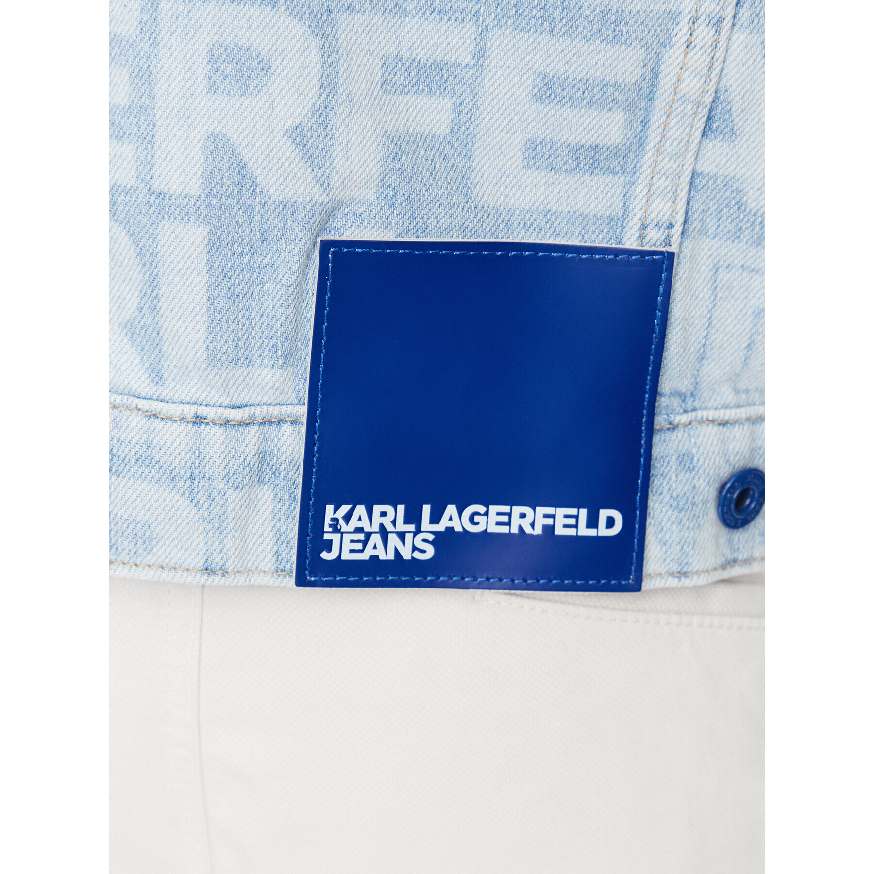 Karl Lagerfeld Jeans Jeansová bunda 235D1451 Modrá Regular Fit - Pepit.cz