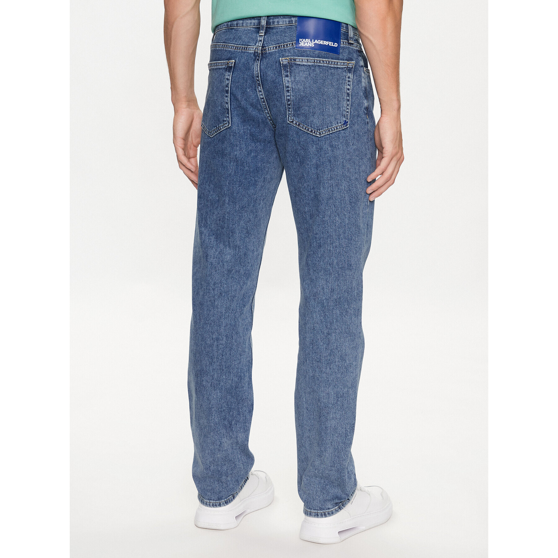 Karl Lagerfeld Jeans Jeansy 231D1107 Modrá Straight Fit - Pepit.cz