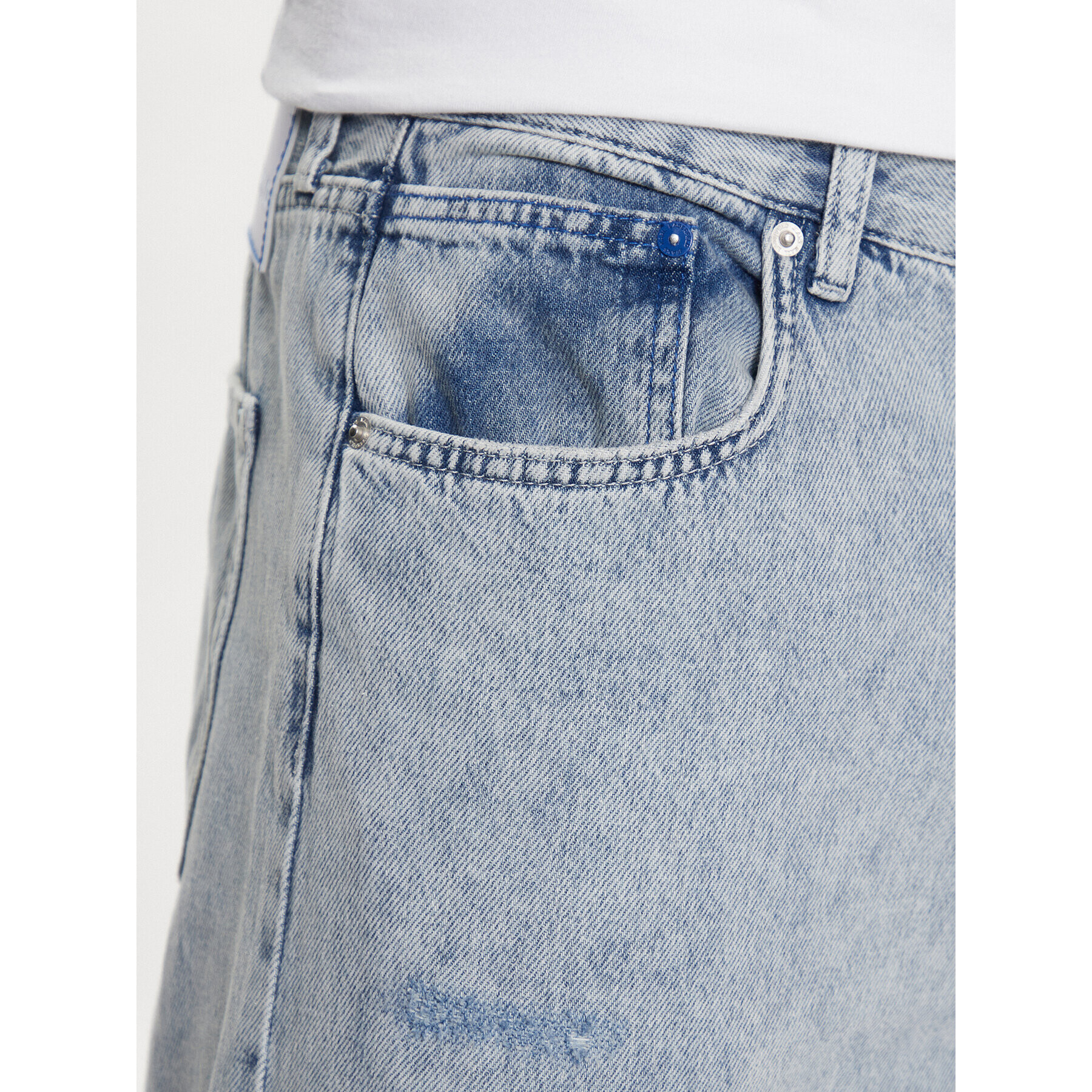 Karl Lagerfeld Jeans Jeansy 231D1109 Modrá Relaxed Fit - Pepit.cz