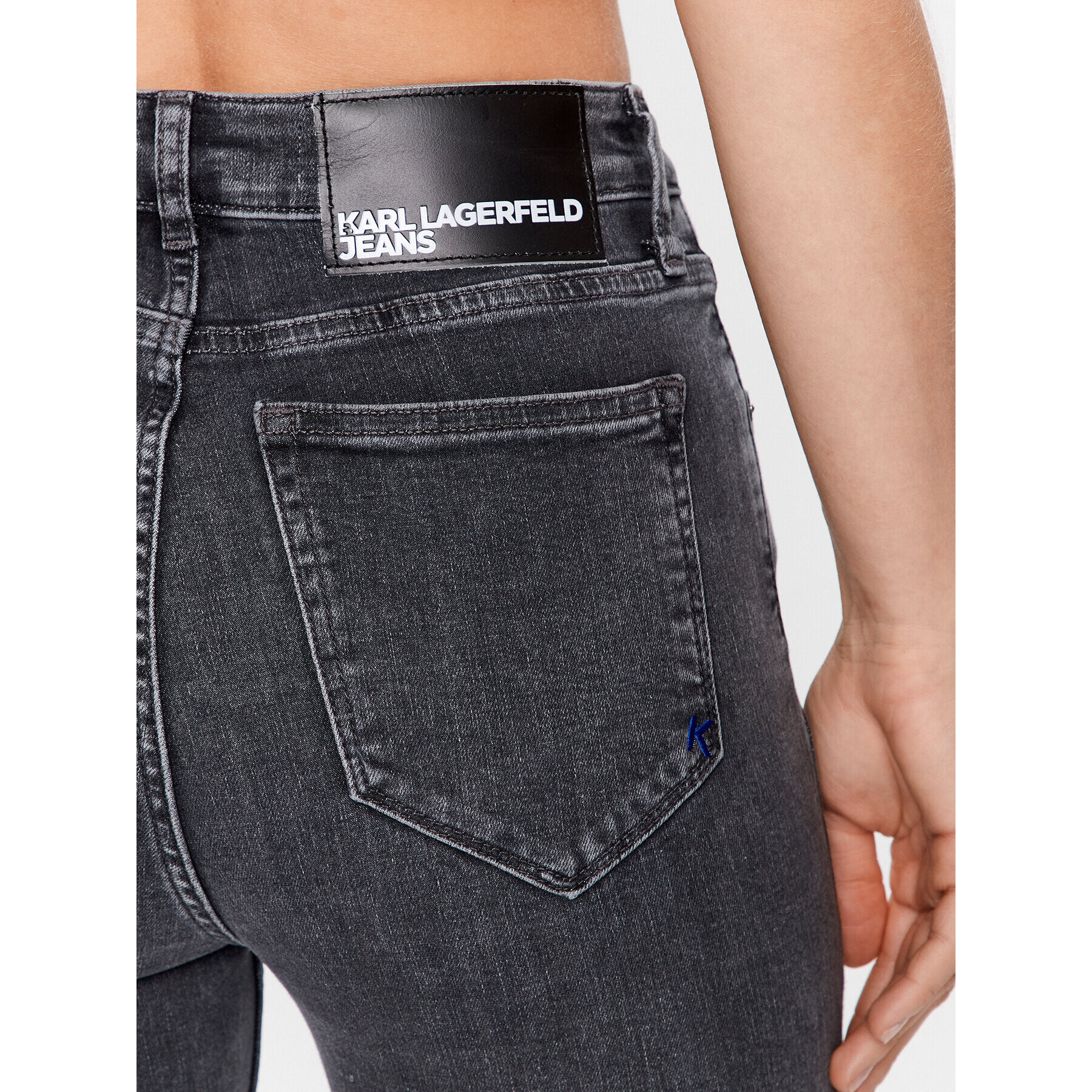 Karl Lagerfeld Jeans Jeansy 231J1110 Šedá Skinny Fit - Pepit.cz