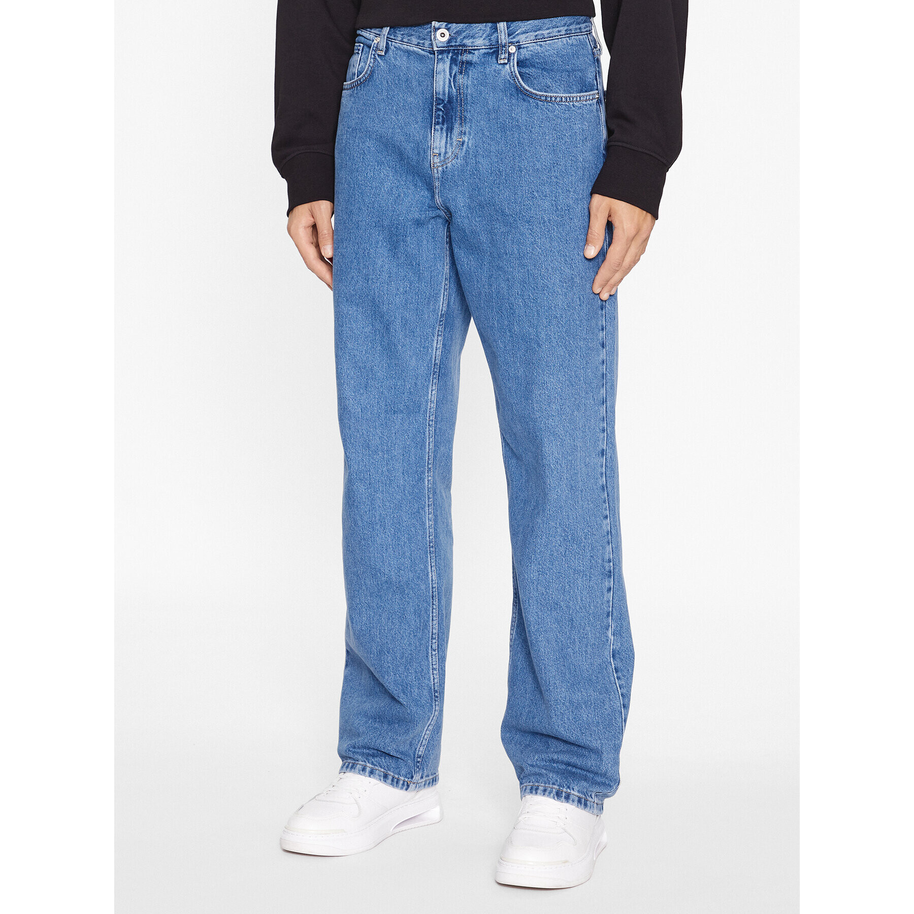 Karl Lagerfeld Jeans Jeansy 235D1112 Modrá Relaxed Fit - Pepit.cz