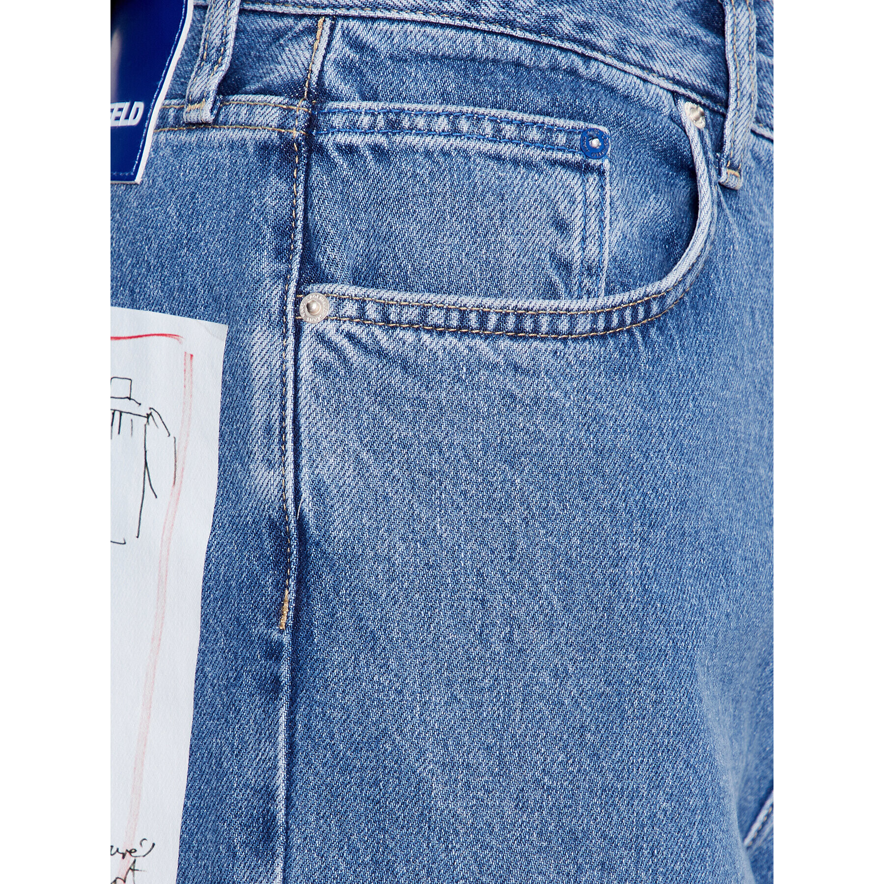 Karl Lagerfeld Jeans Jeansy 235D1112 Modrá Relaxed Fit - Pepit.cz