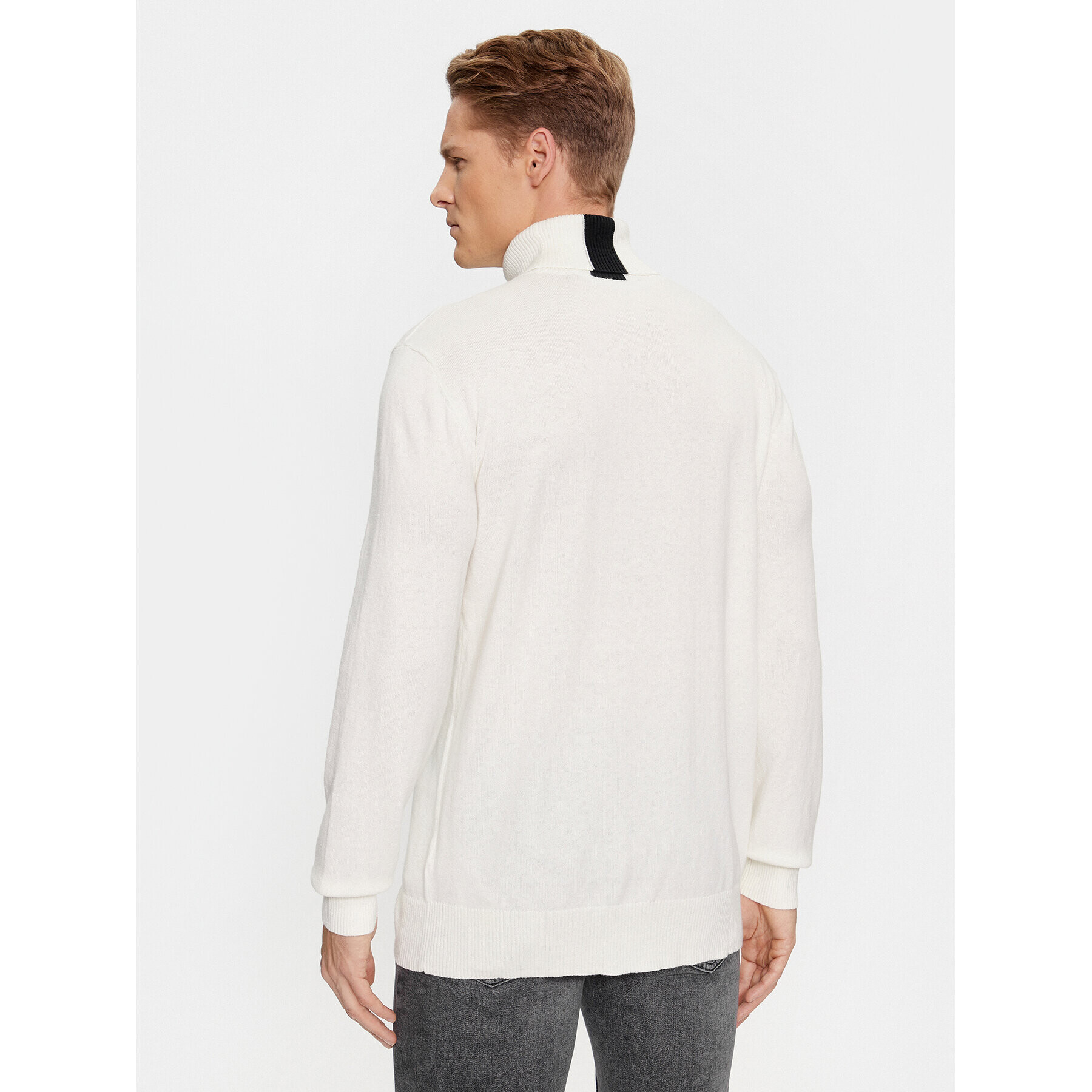 Karl Lagerfeld Jeans KARL LAGERFELD Rolák Klj Lightweight Turtleneck 236D2000 Bílá Slim Fit - Pepit.cz