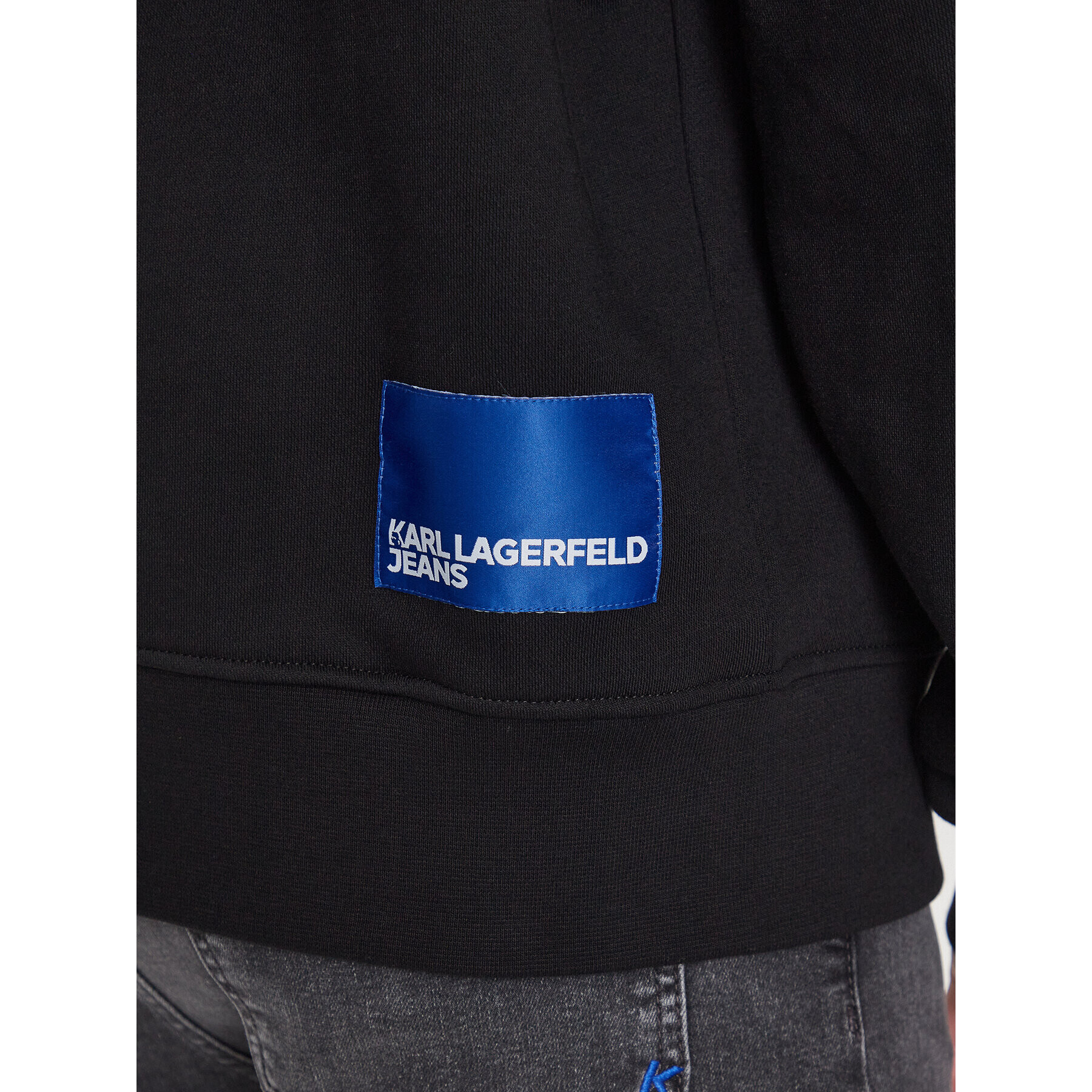 Karl Lagerfeld Jeans Mikina 231D1850 Černá Regular Fit - Pepit.cz