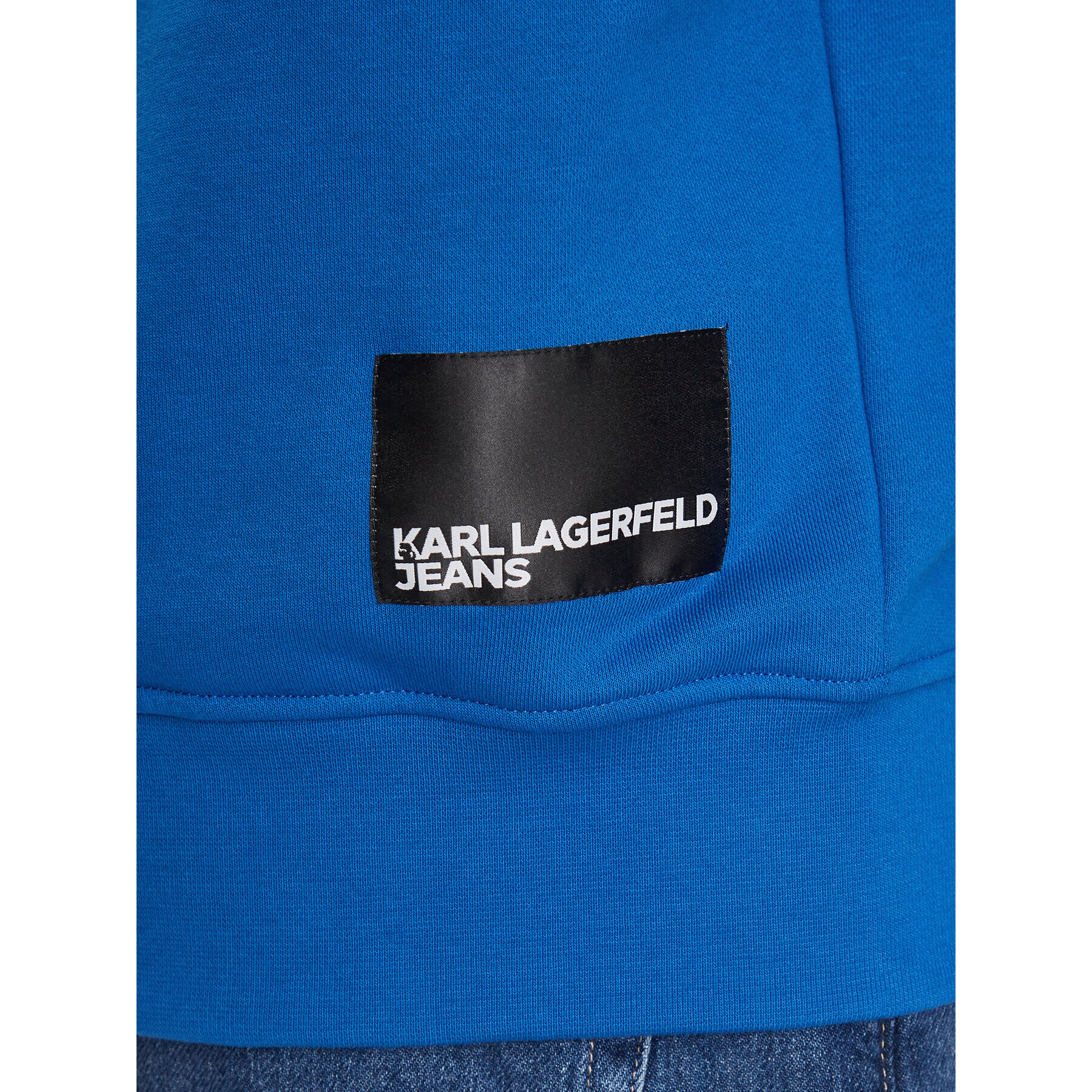 Karl Lagerfeld Jeans Mikina 231D1850 Modrá Regular Fit - Pepit.cz