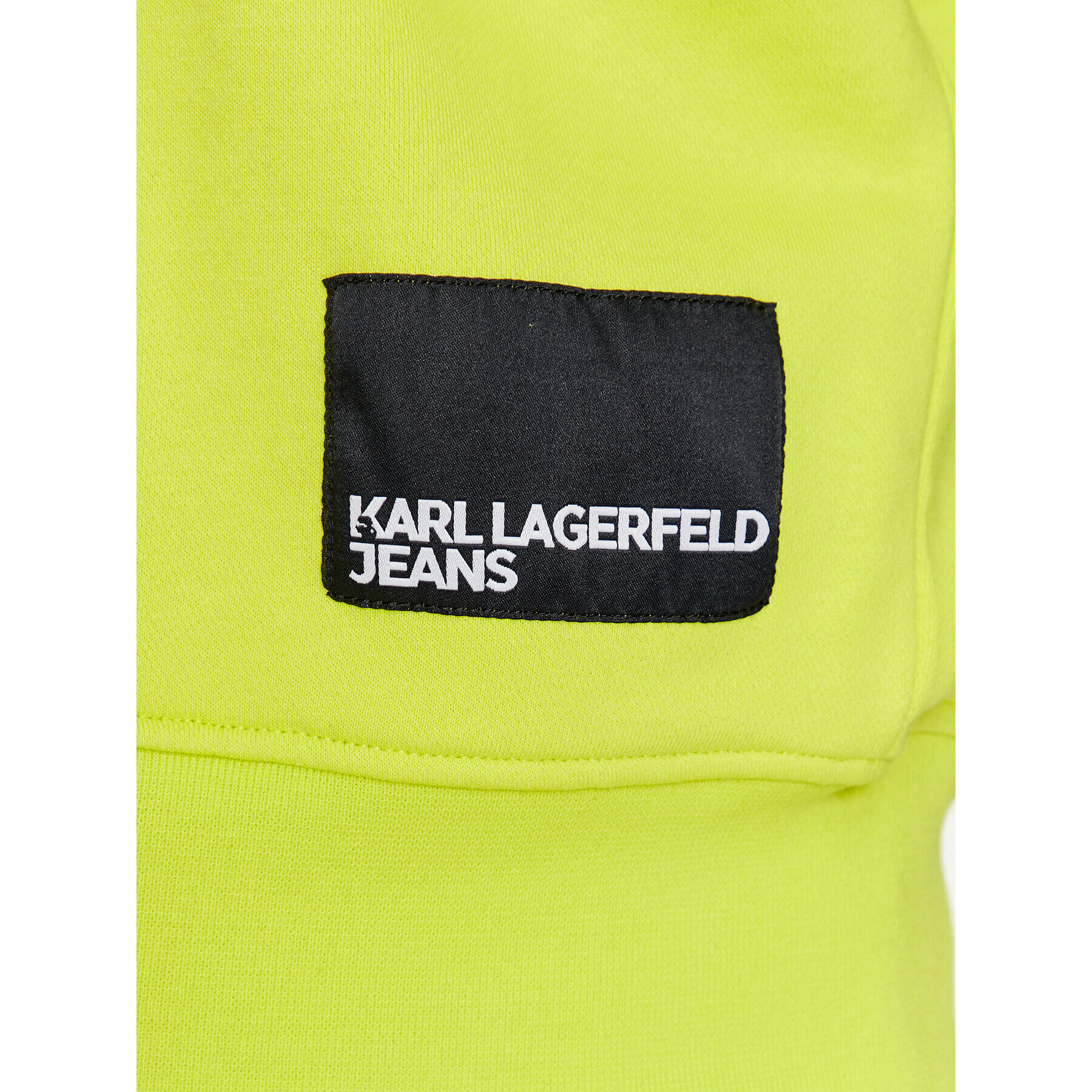 Karl Lagerfeld Jeans Mikina Unisex Logo 231J1850 Zelená Regular Fit - Pepit.cz