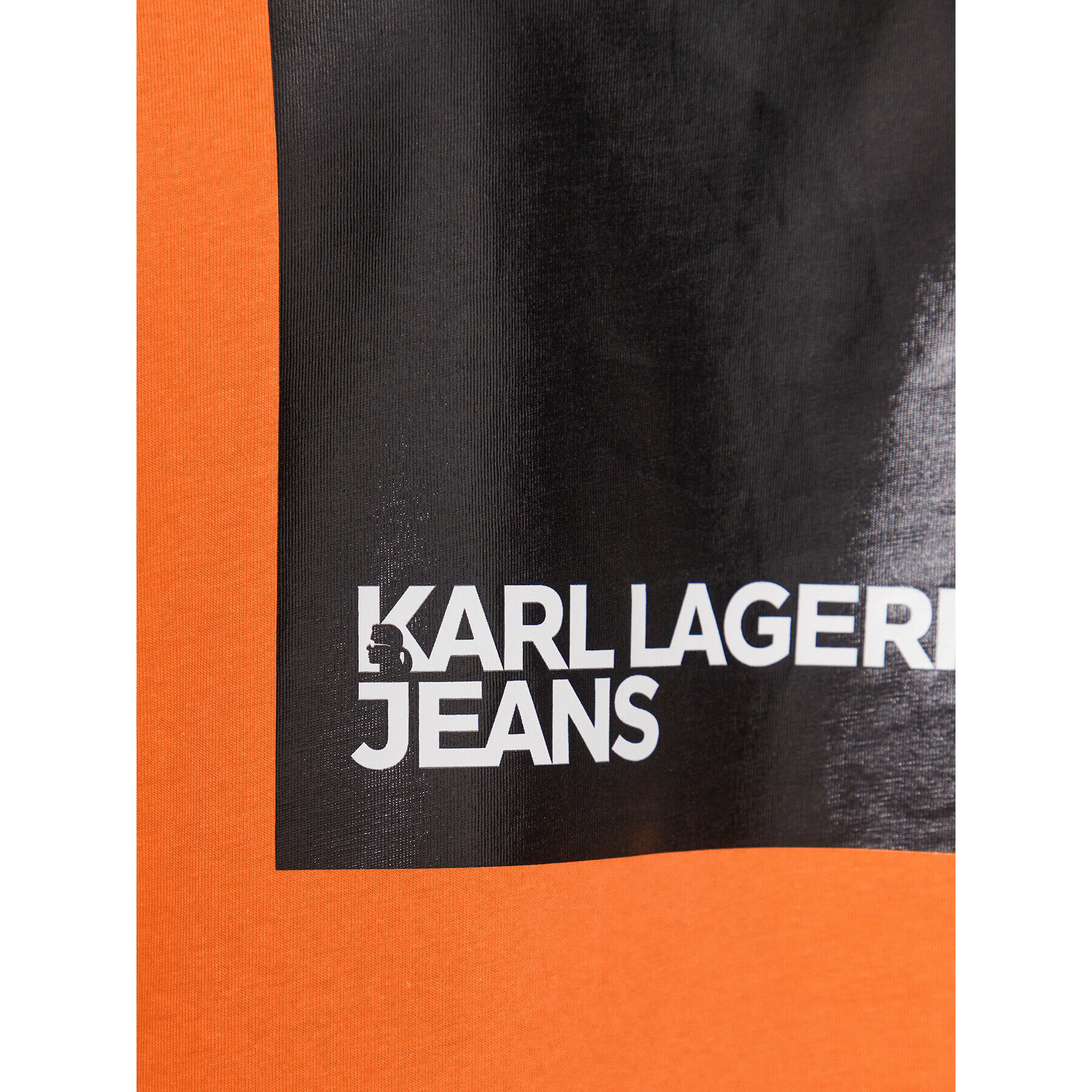 Karl Lagerfeld Jeans T-Shirt Logo 231D1704 Oranžová Relaxed Fit - Pepit.cz