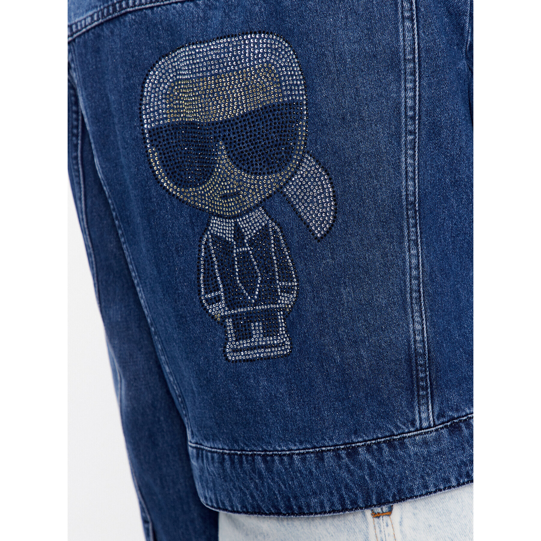 KARL LAGERFELD Jeansová bunda 226W1407 Modrá Regular Fit - Pepit.cz