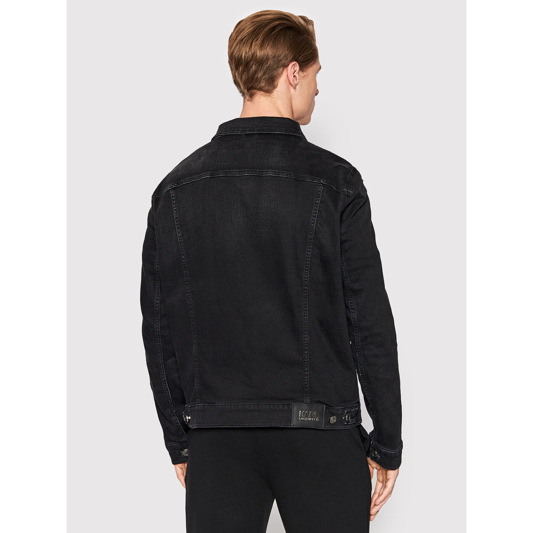 KARL LAGERFELD Jeansová bunda 505800 521835 Černá Regular Fit - Pepit.cz