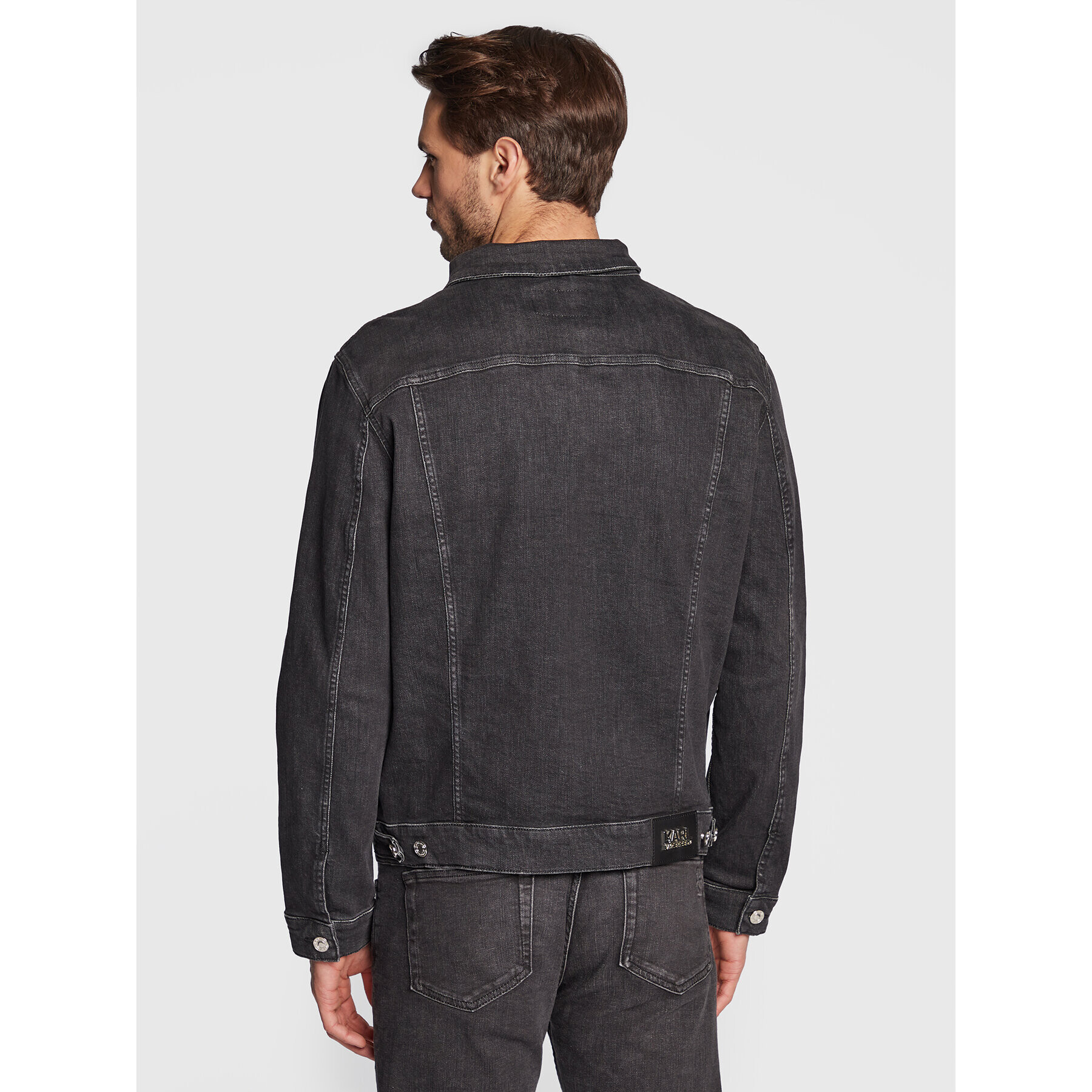 KARL LAGERFELD Jeansová bunda 505802 524835 Černá Regular Fit - Pepit.cz